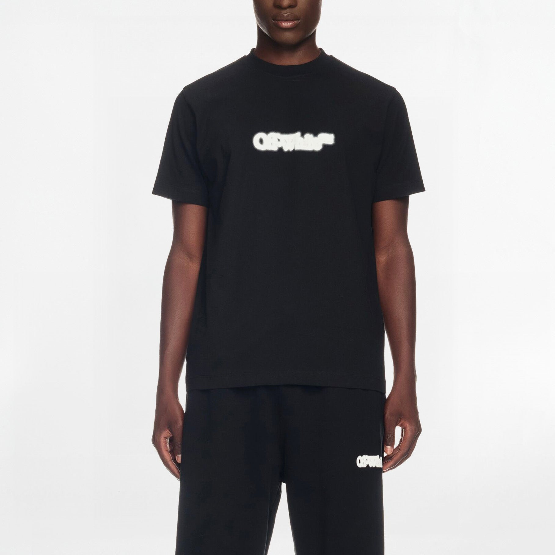 T-shirt Off-White Spray Arrow Slim Noir