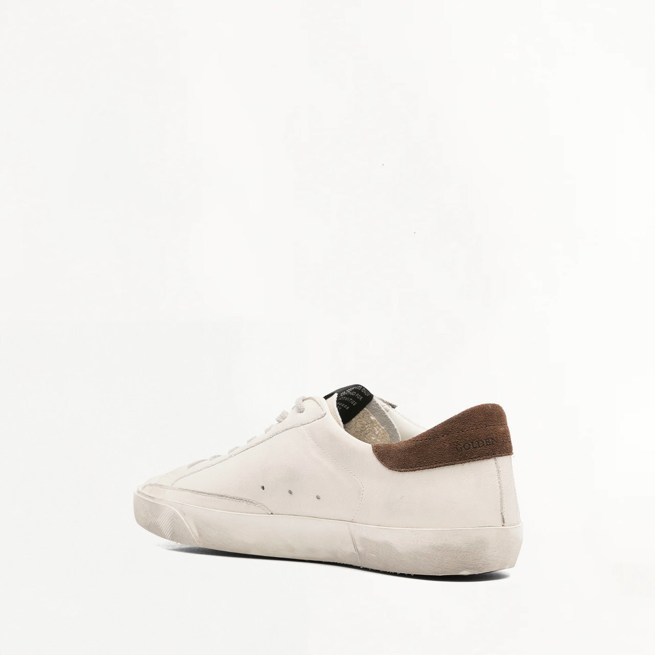 Sneakers Golden Goose Super Star Blanche et Marron