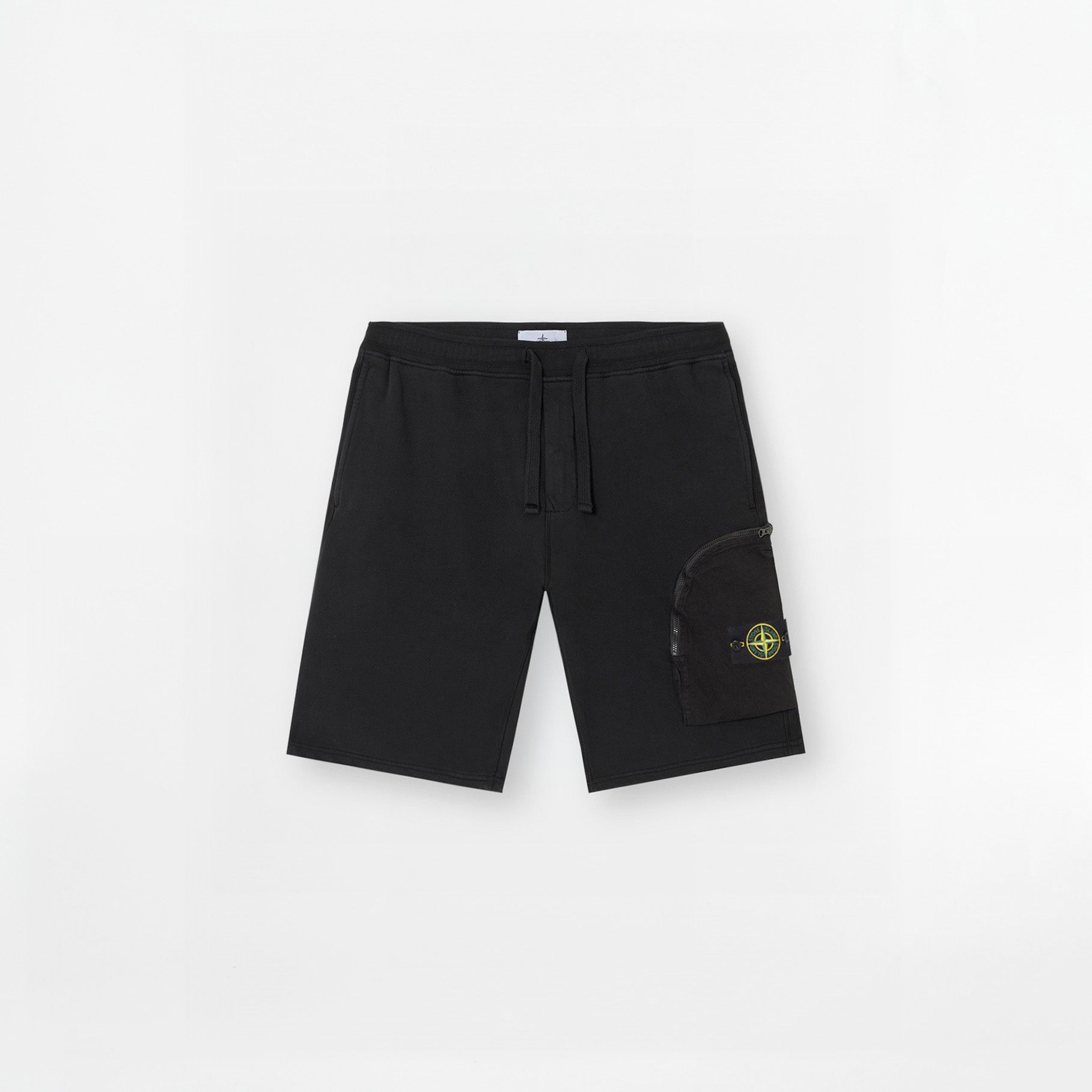 Short Cargo Stone Island Cotton Fleece Technical 6200002 Noir