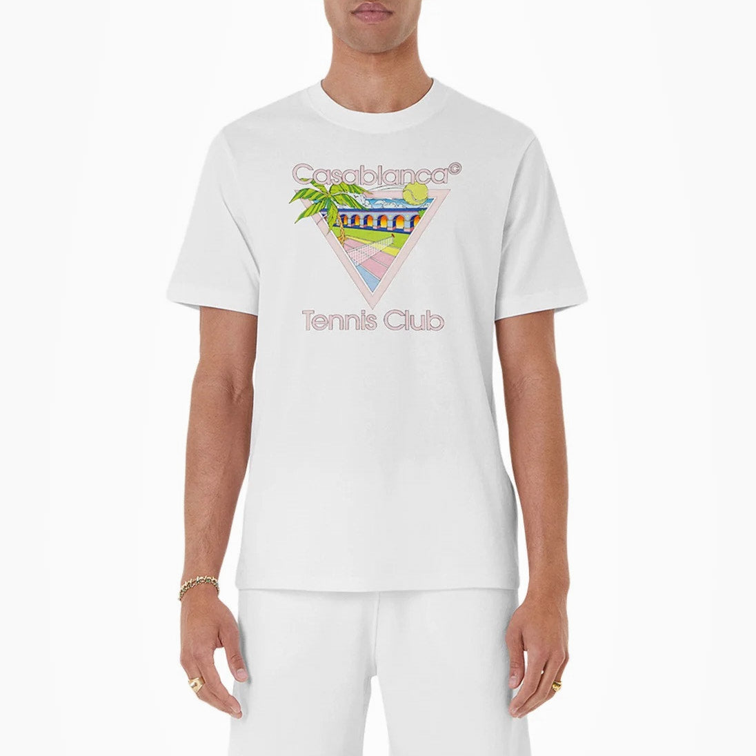 T-shirt Casablanca Tennis Club Icon Blanc