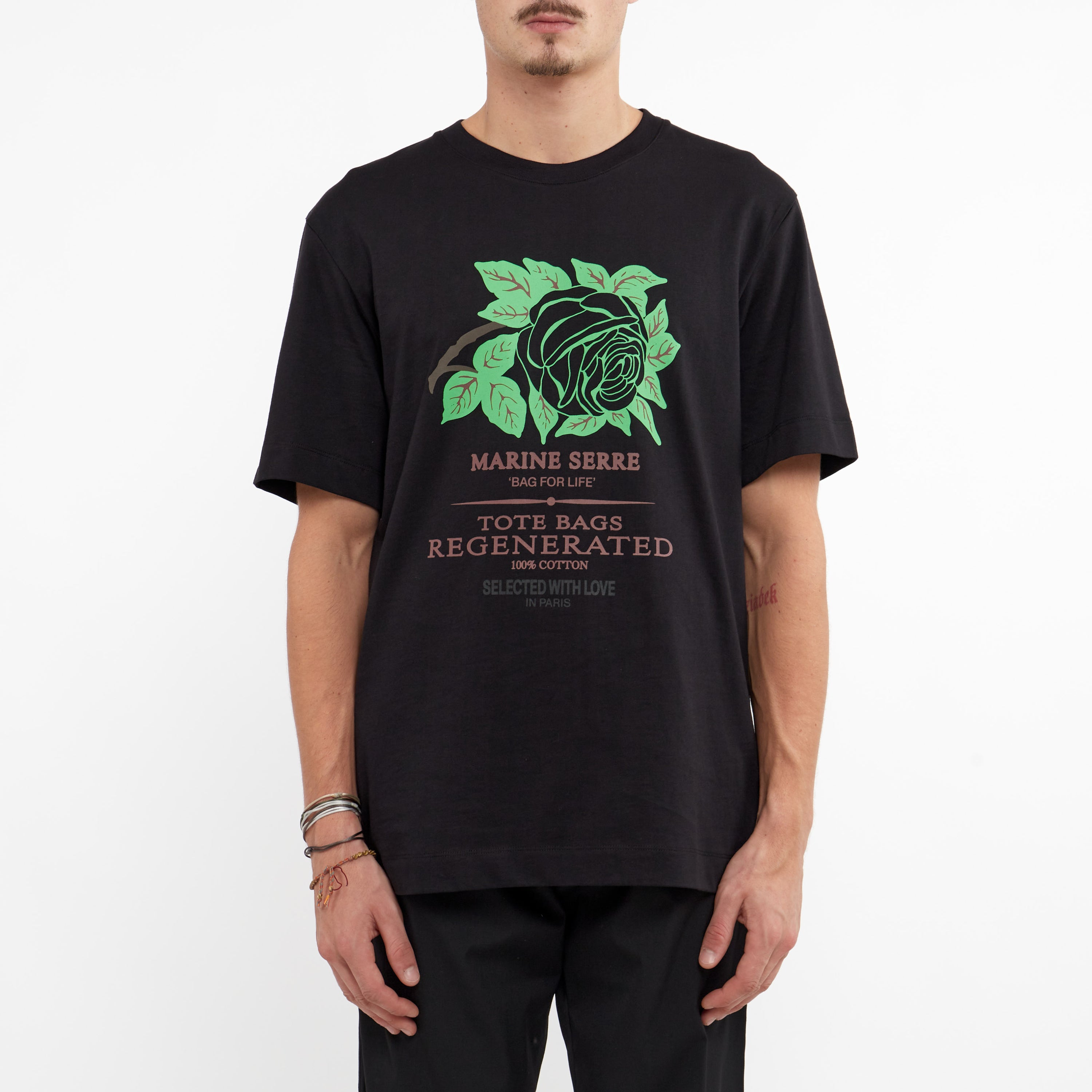 T-shirt Marine Serre Imprimé Rose