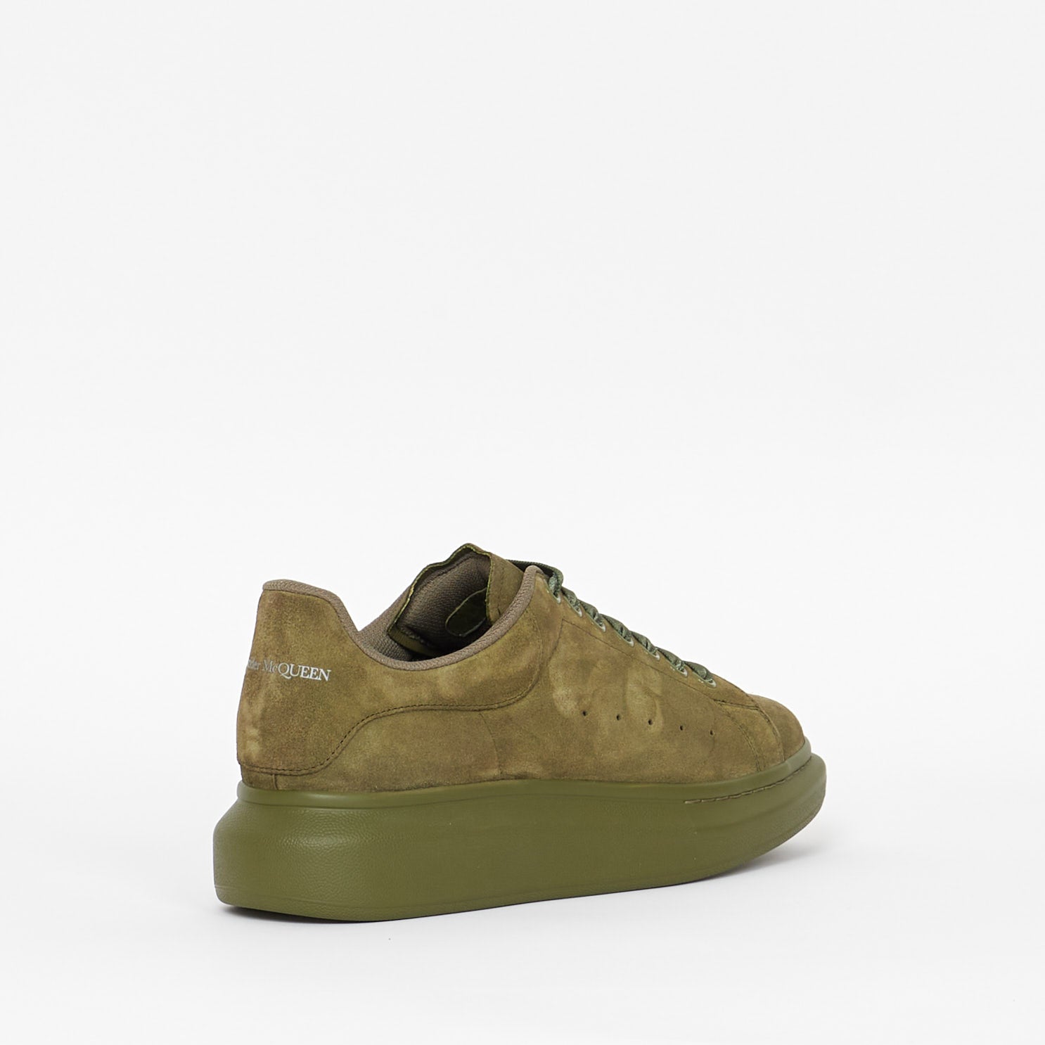 Sneakers McQueen Oversize en Suède Kaki
