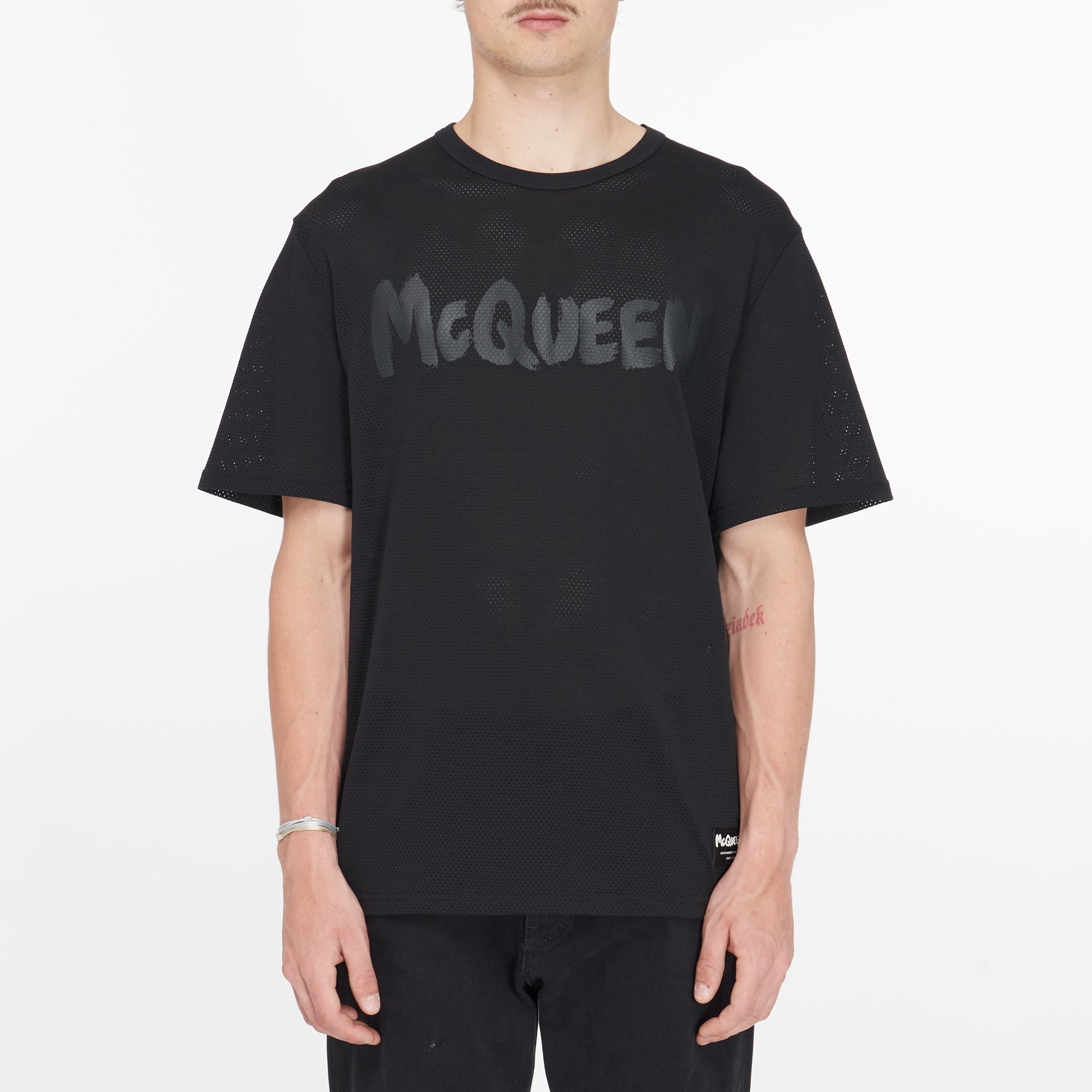 Tee Shirt McQueen Graffiti Noir
