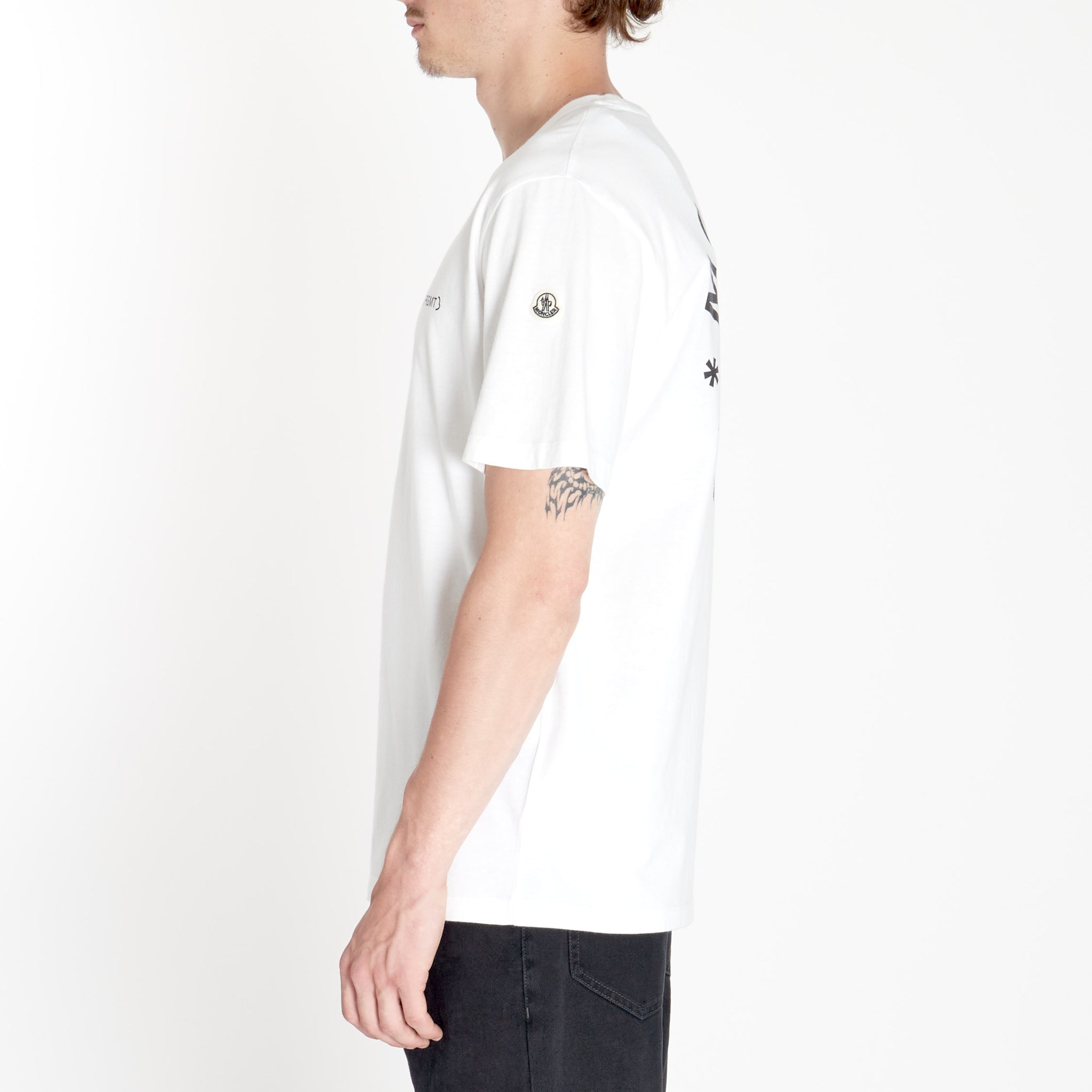 T-shirt Moncler x Frgmt à Logo Blanc