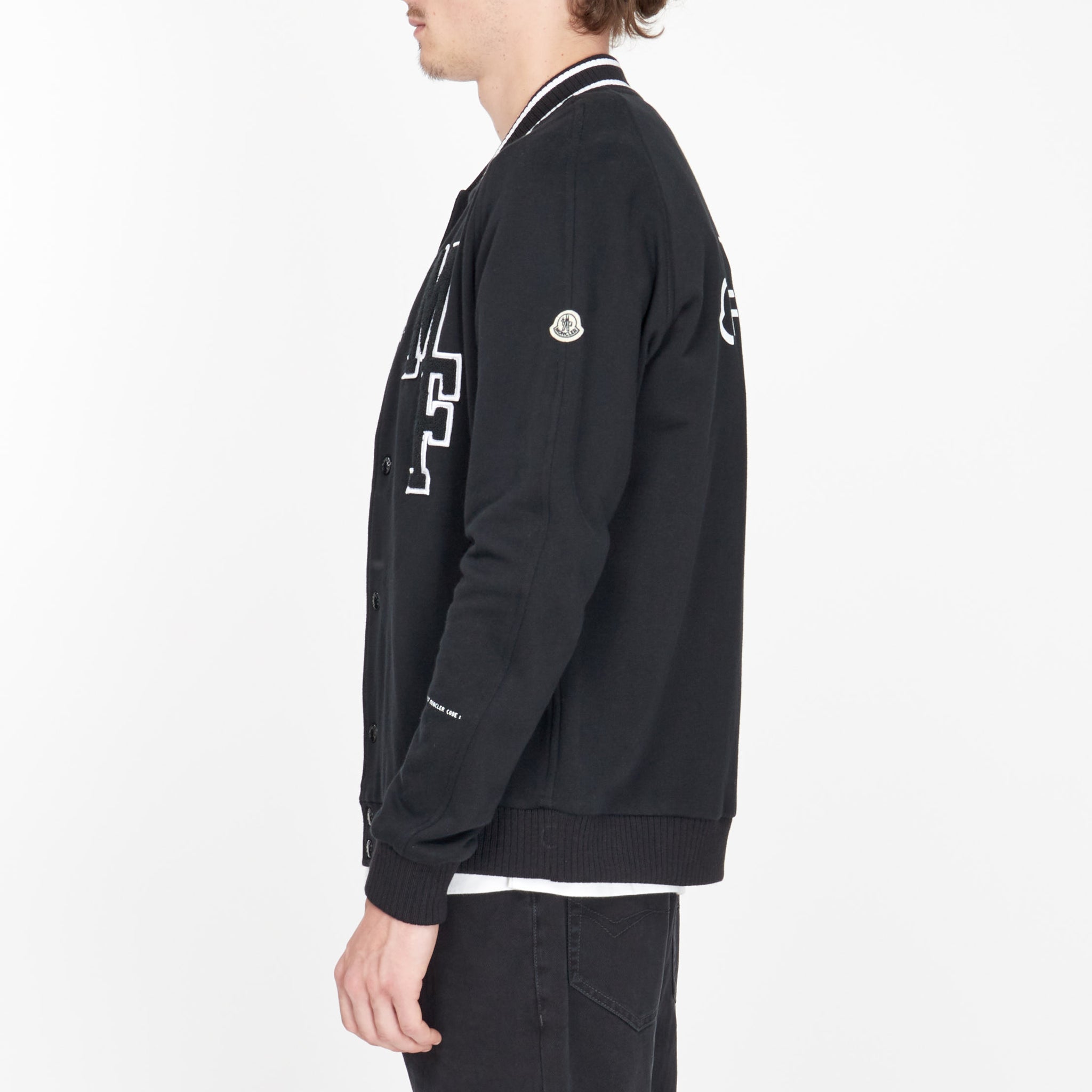 Veste Universitaire Moncler Frgmt Noir