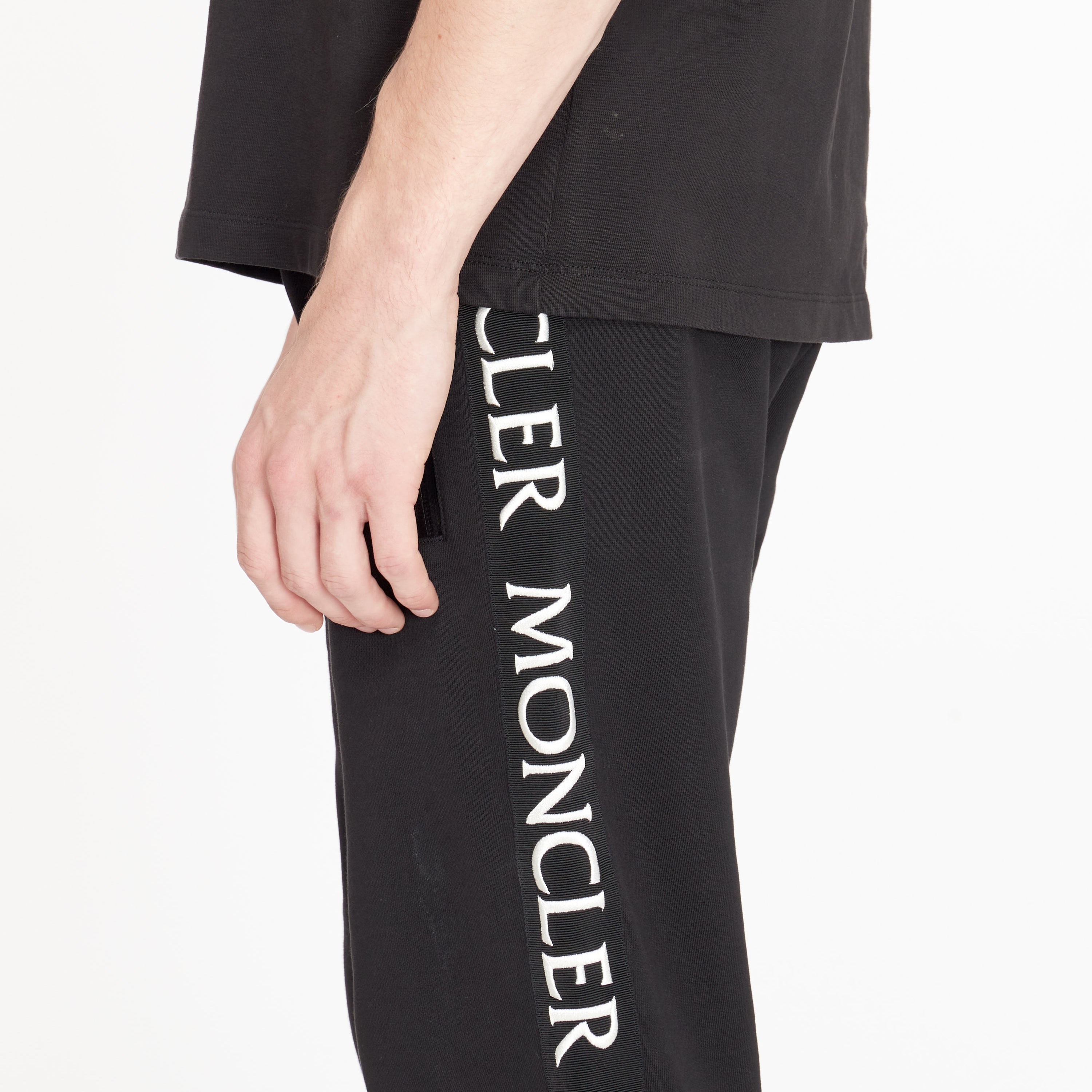Pantalon De Jogging Moncler à Logo Noir