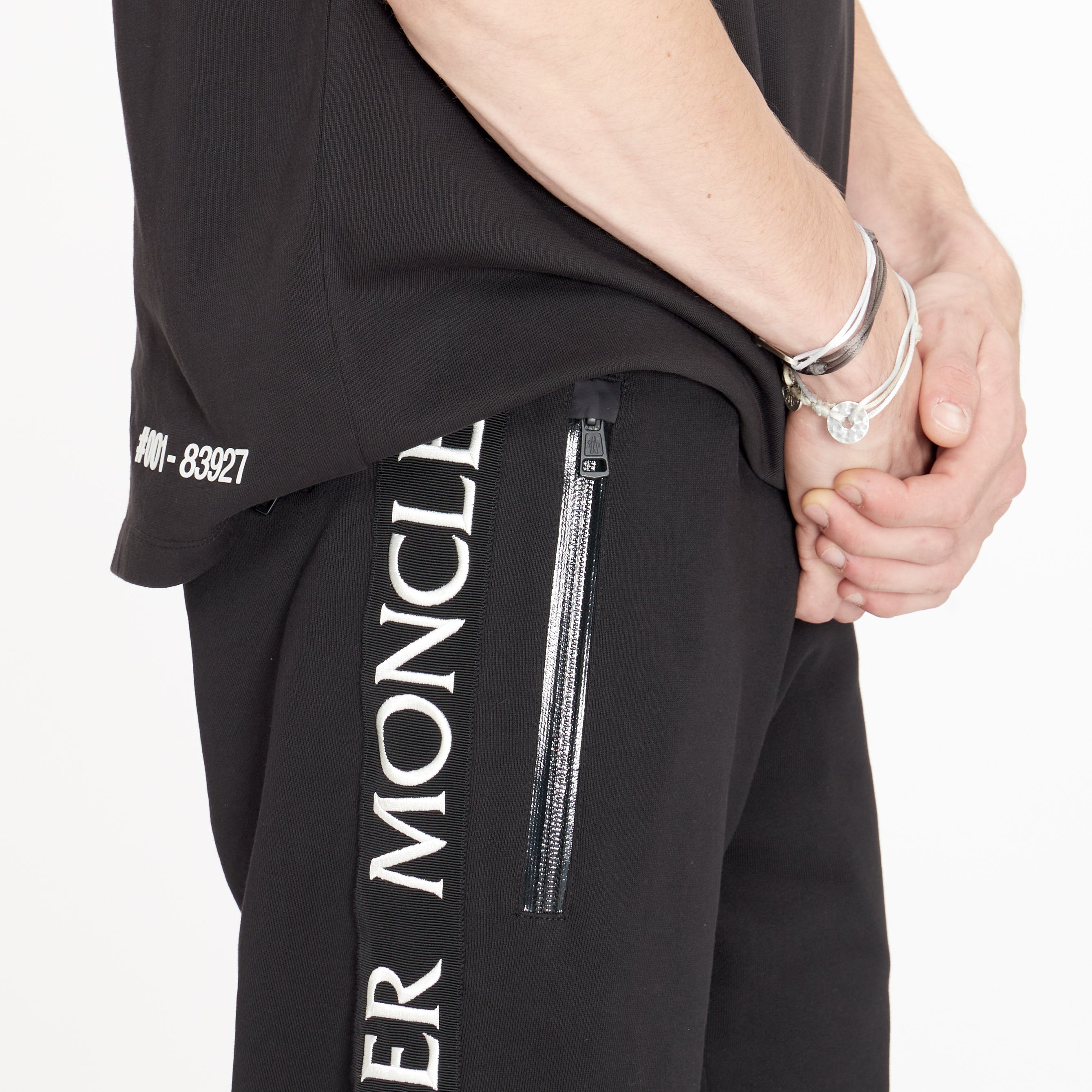 Pantalon De Jogging Moncler à Logo Noir