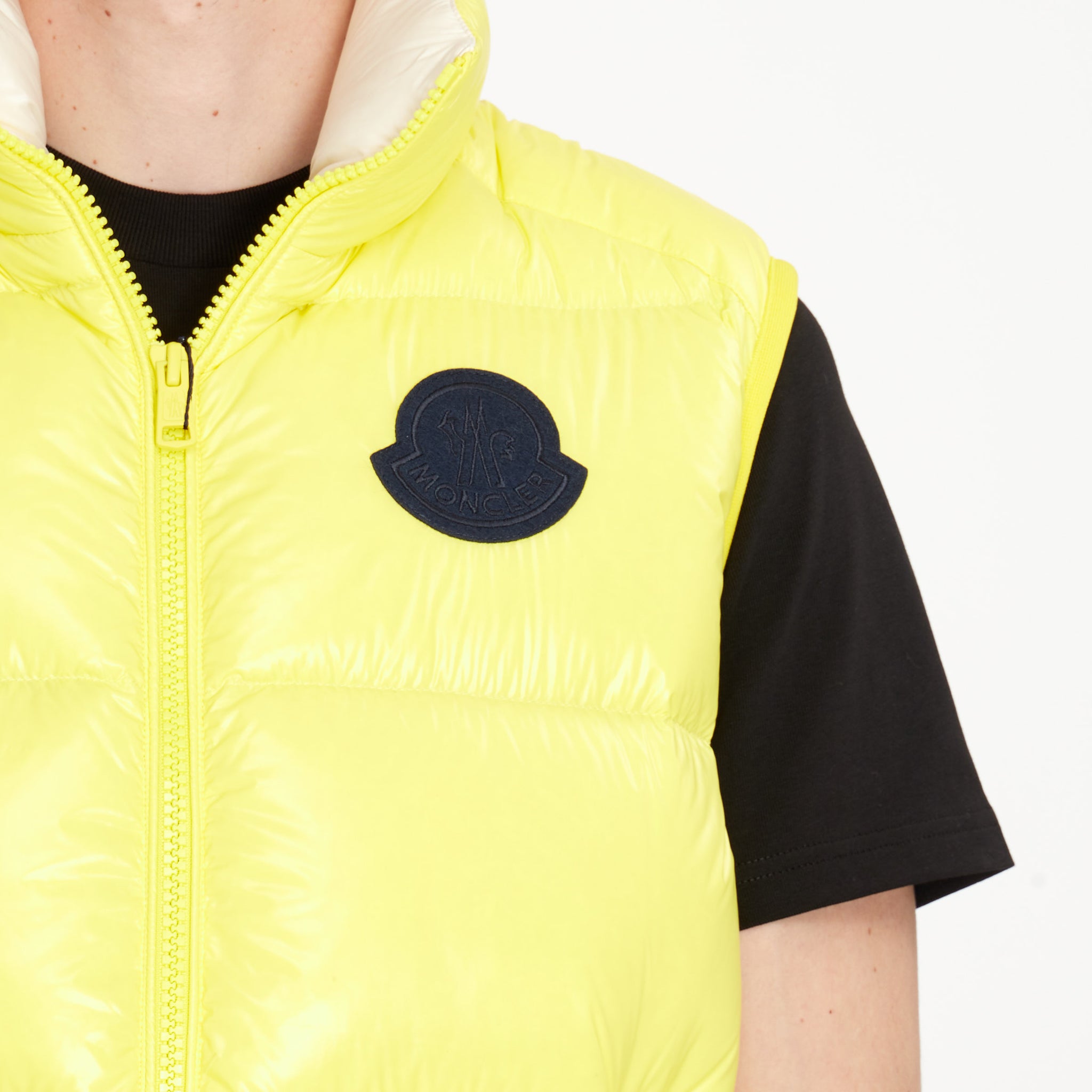 Doudoune Sans Manches Moncler Sumido Jaune