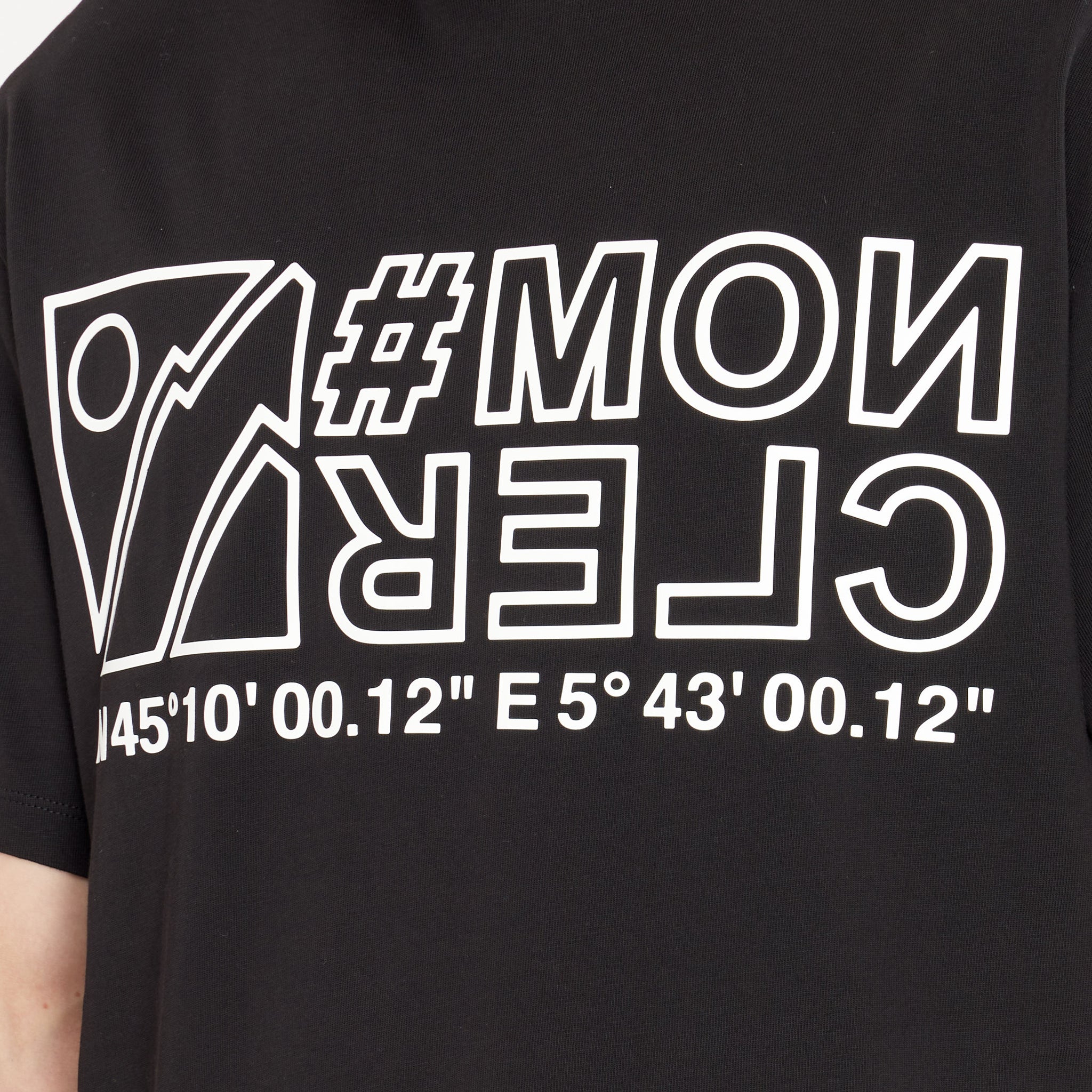 Tee-shirt Moncler Grenoble à Logo Noir