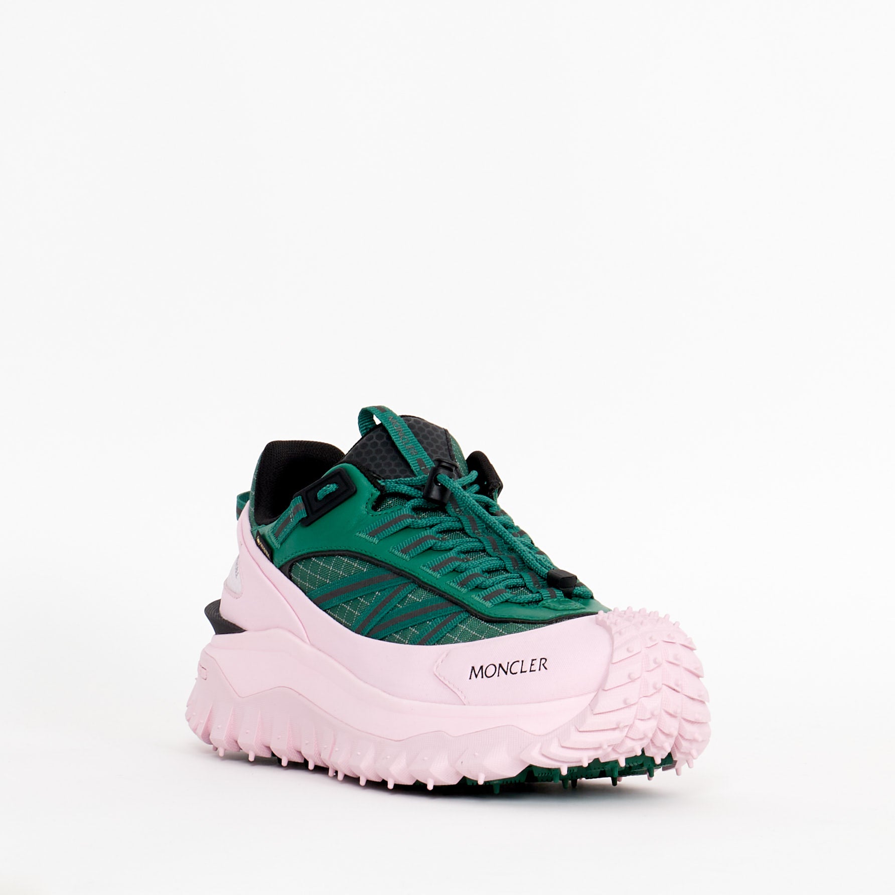 Sneakers Moncler Trailgrip Gtx Low Vert et Rose