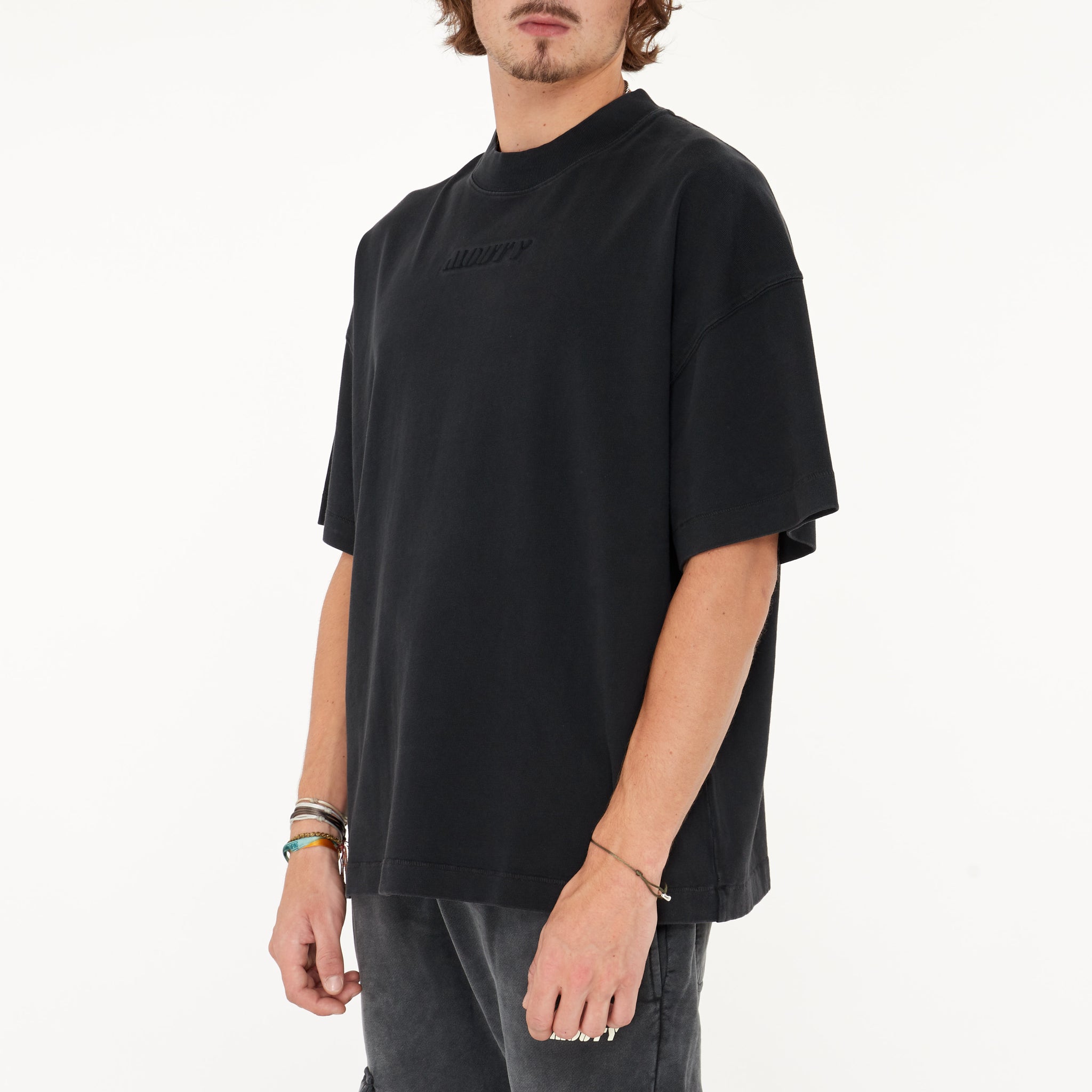 T-shirt Mouty à Logo Noir