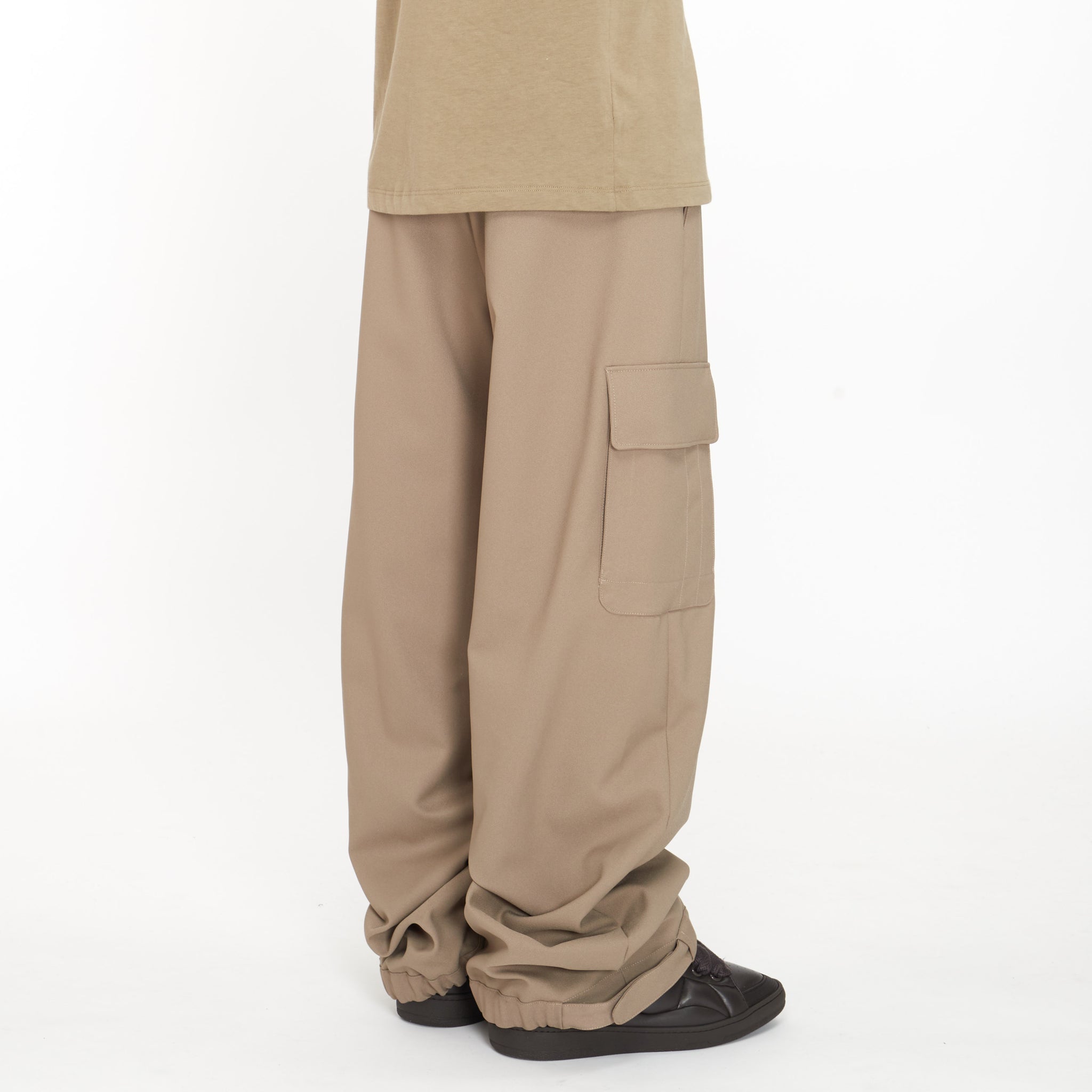 Cargo Off-White Drill Wide Leg Beige