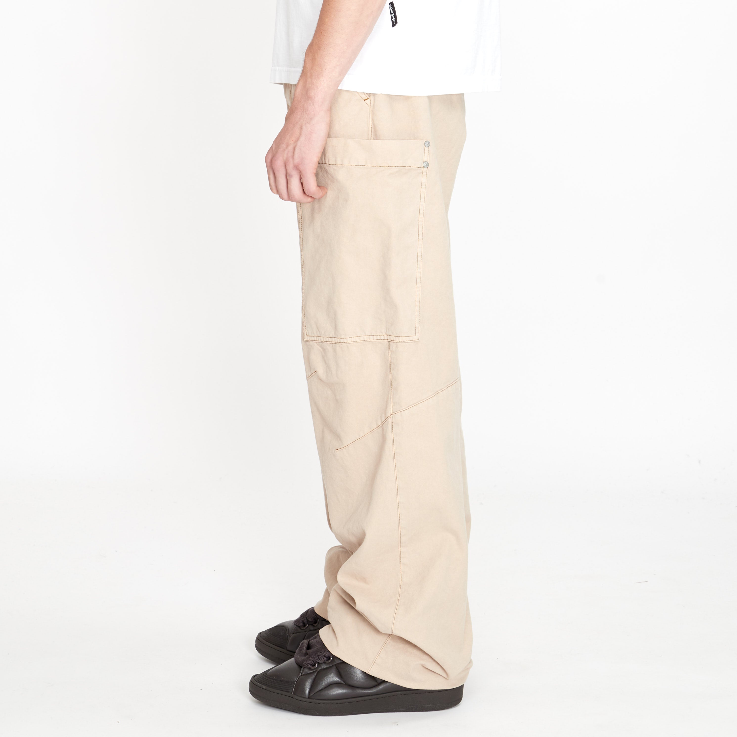 Palm Angels Beige Cargo Pants