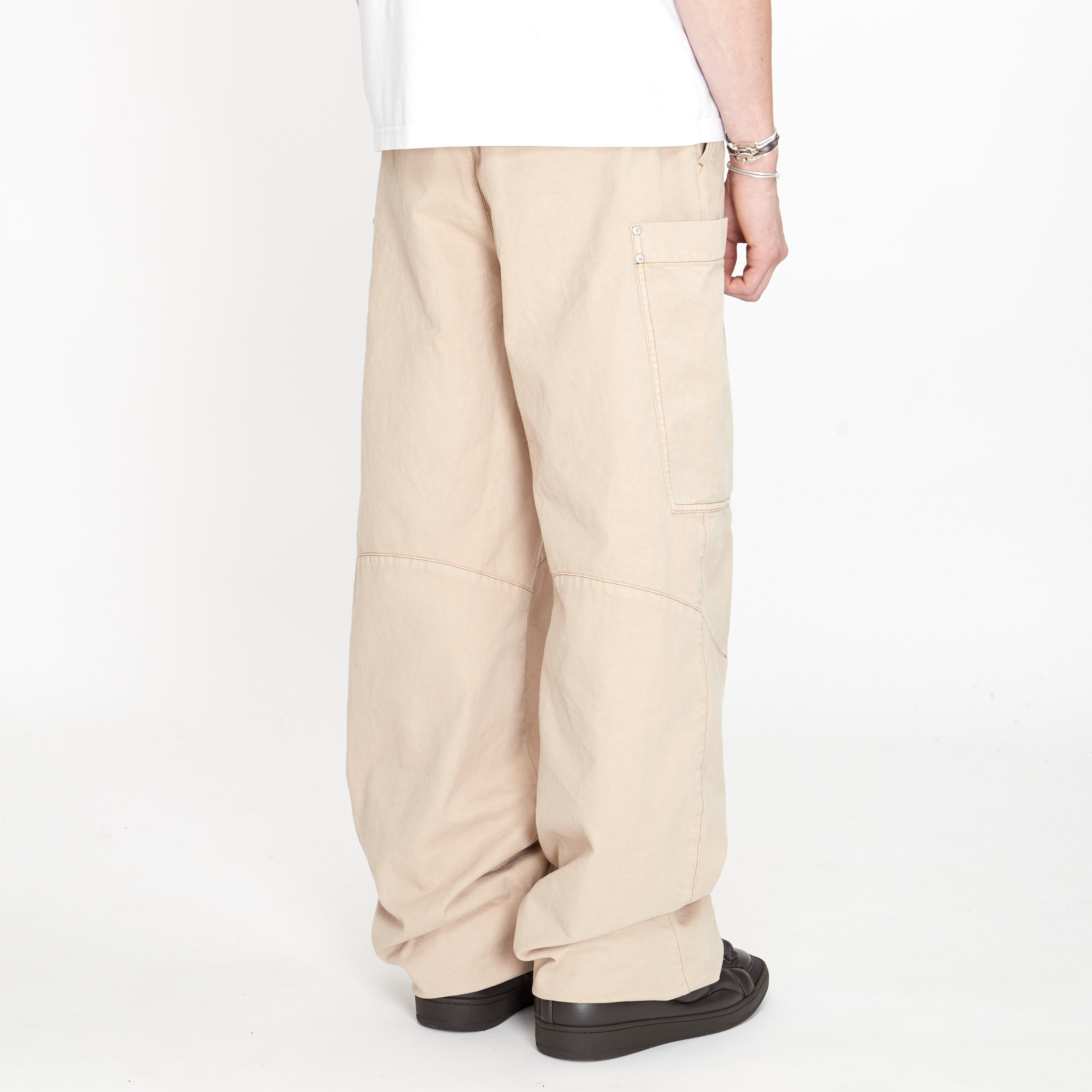 Palm Angels Beige Cargo Pants