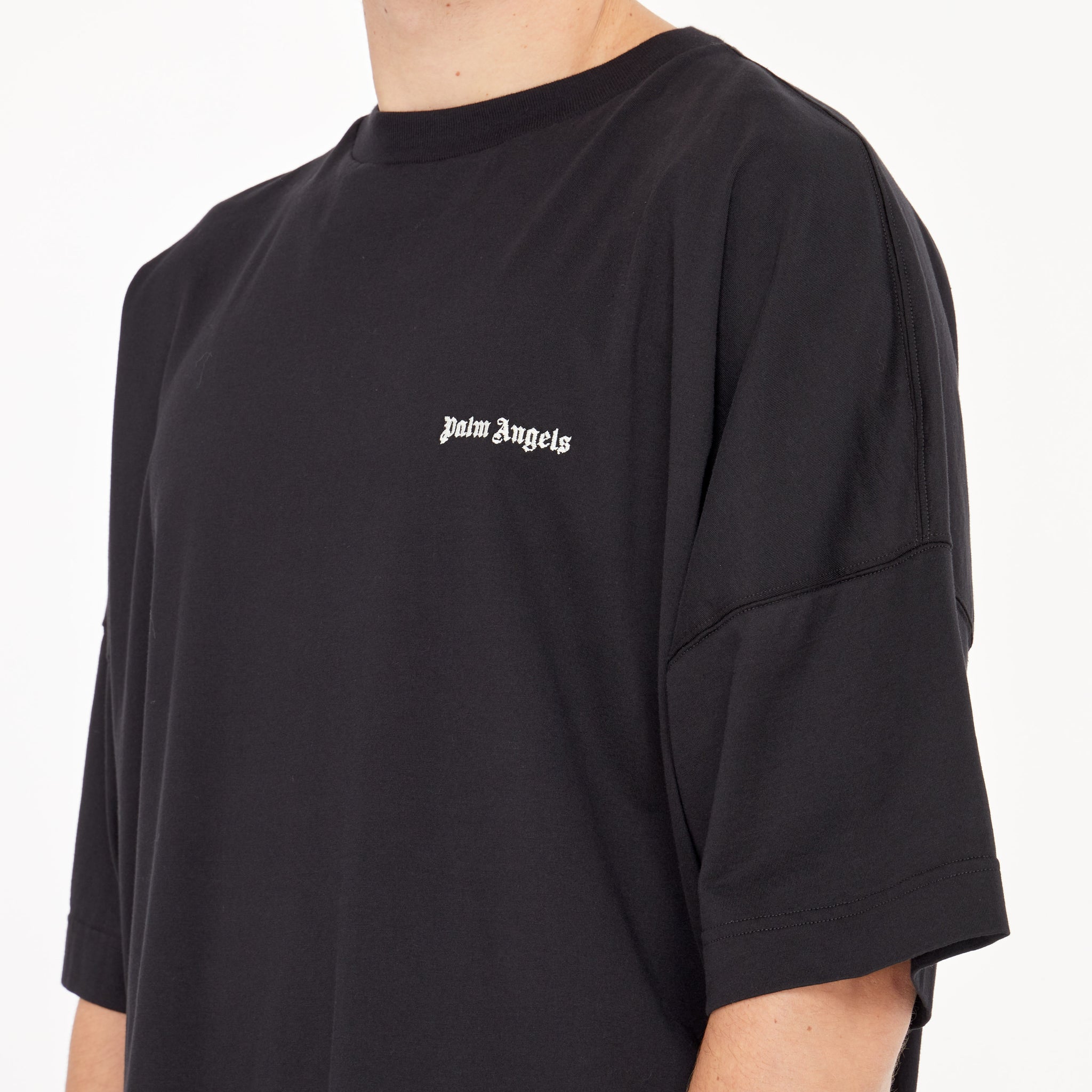 T-shirt Palm Angels Oversized à Logo Noir
