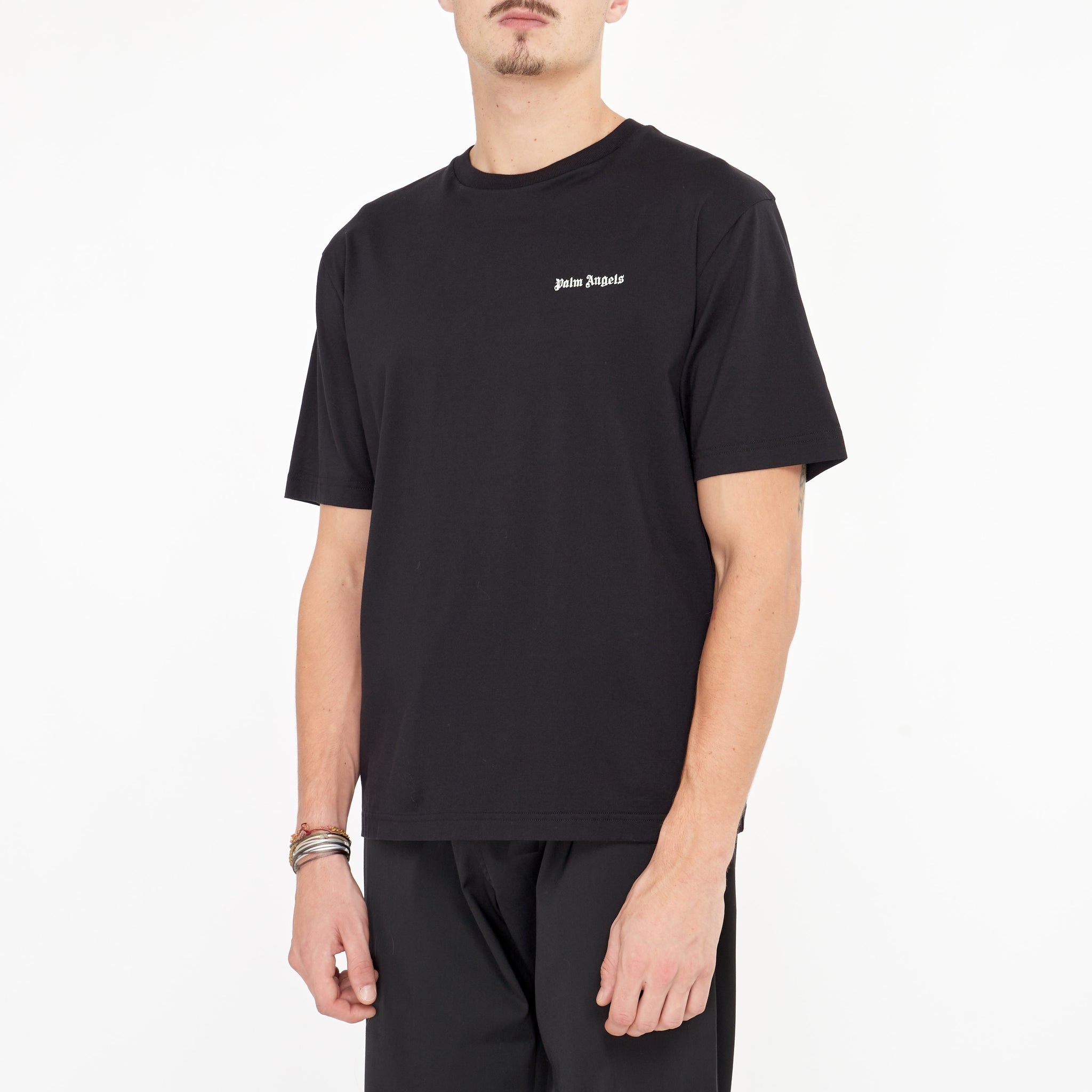 T-shirt Palm Angels Slim à Logo Noir