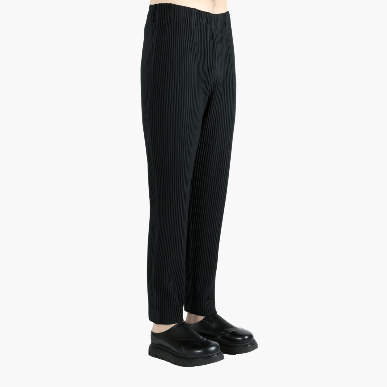 Pantalon Plissé Homme Plissé Noir