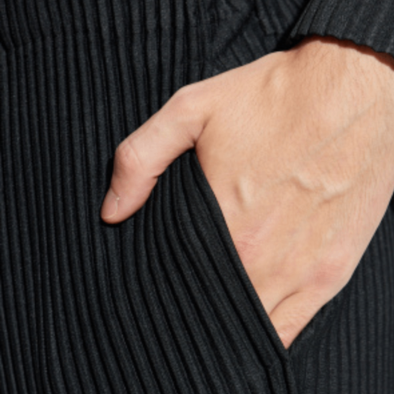 Pantalon Homme Plissé Noir