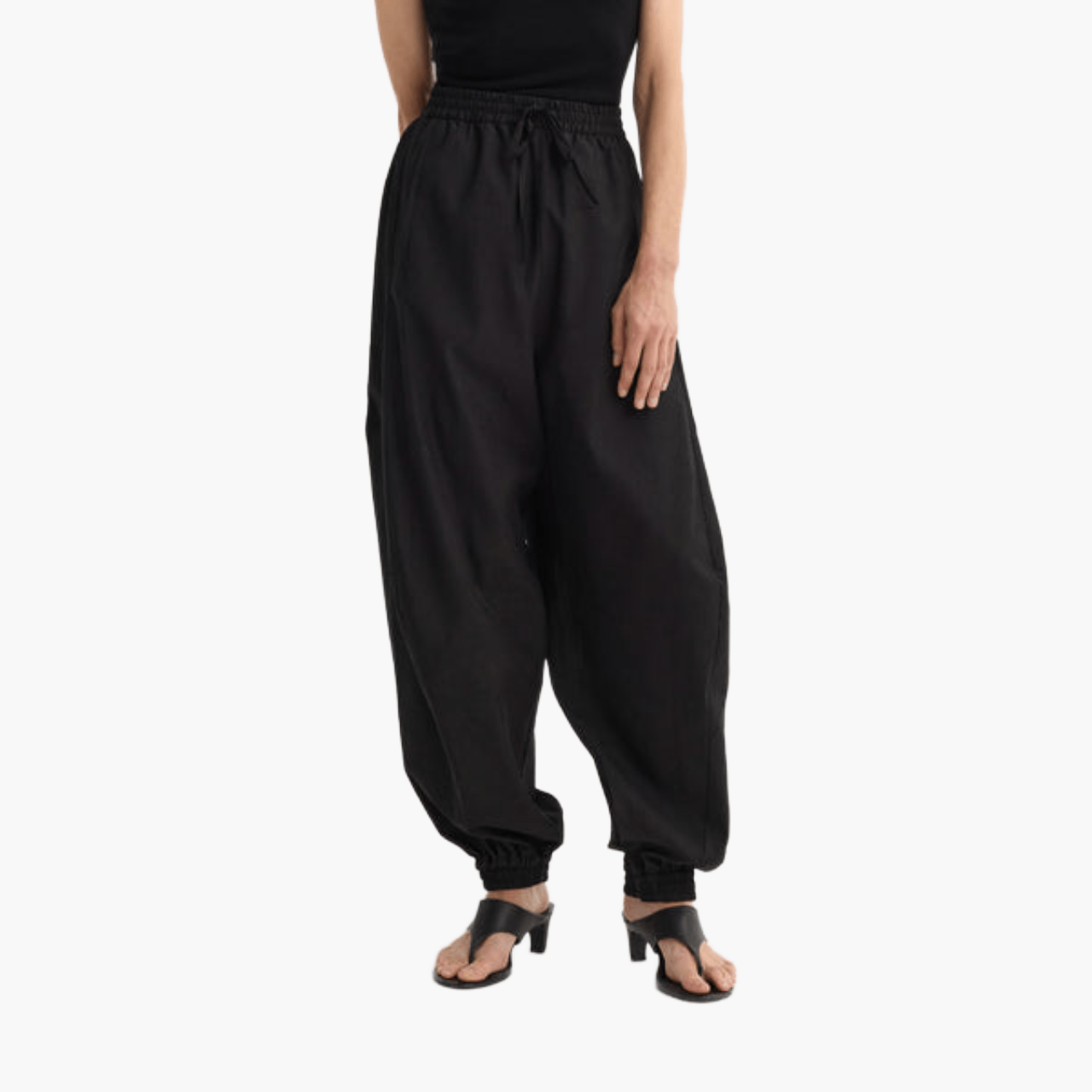 Pantalon Loose Fit Track Black