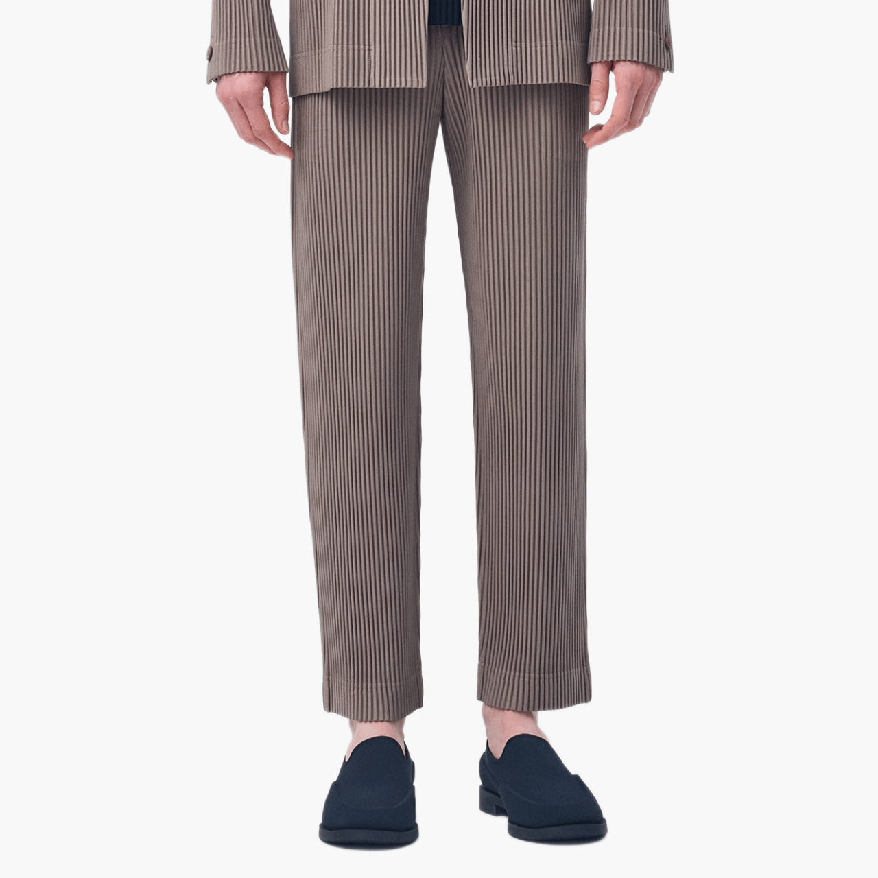 Pantalon Plissé Homme Plissé Gris