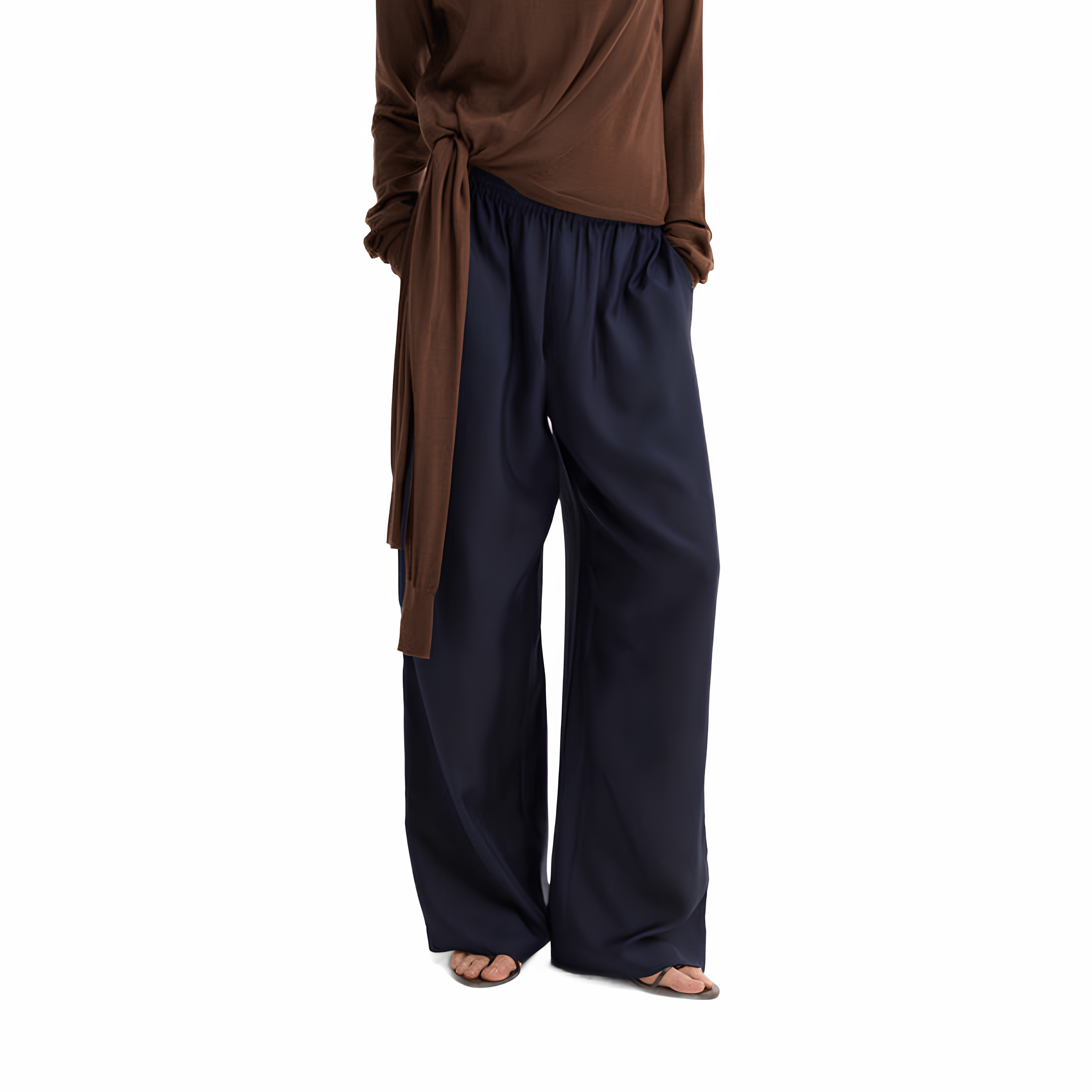 Pantalon Soie Night Wide Leg