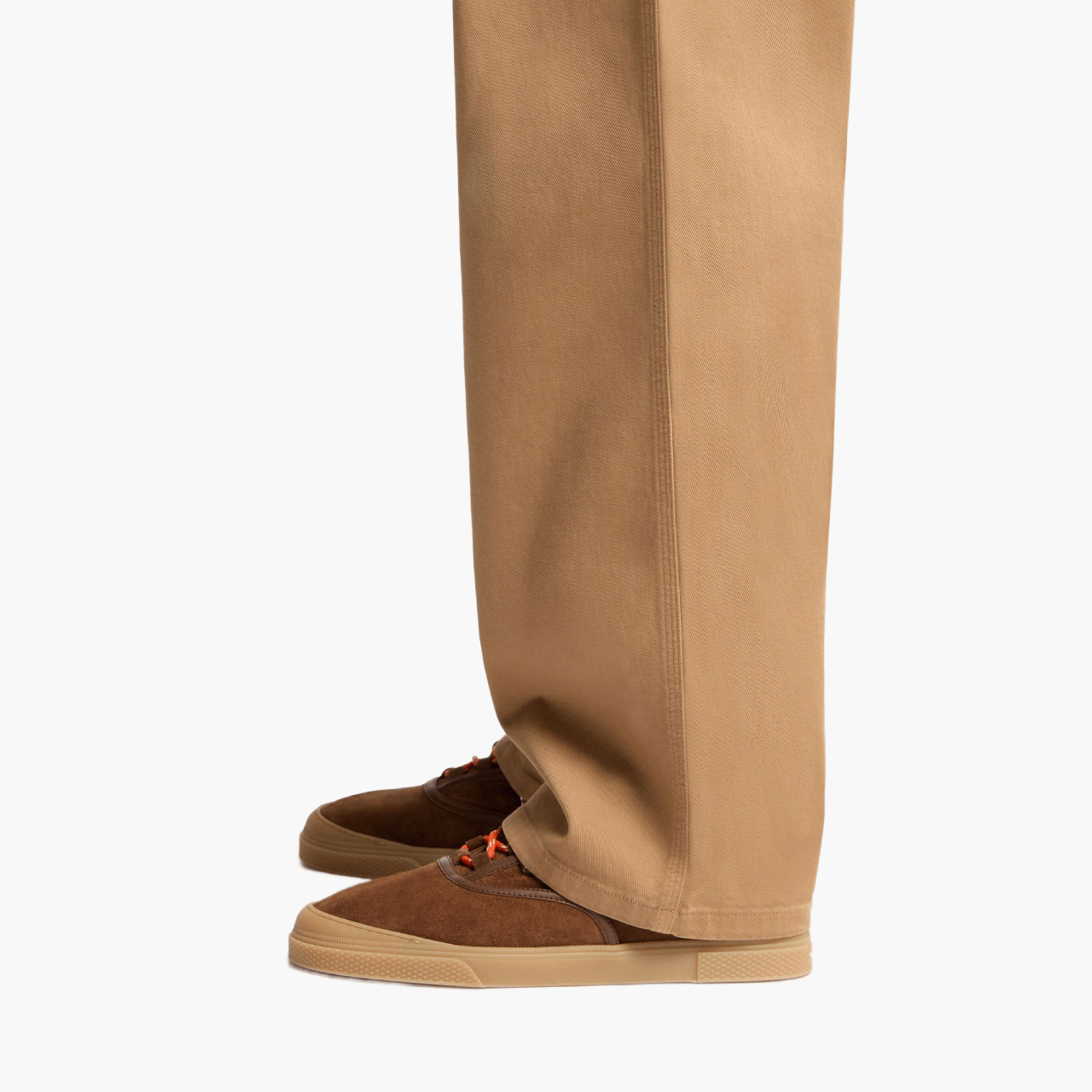 Pantalon cargo gabardine Beige