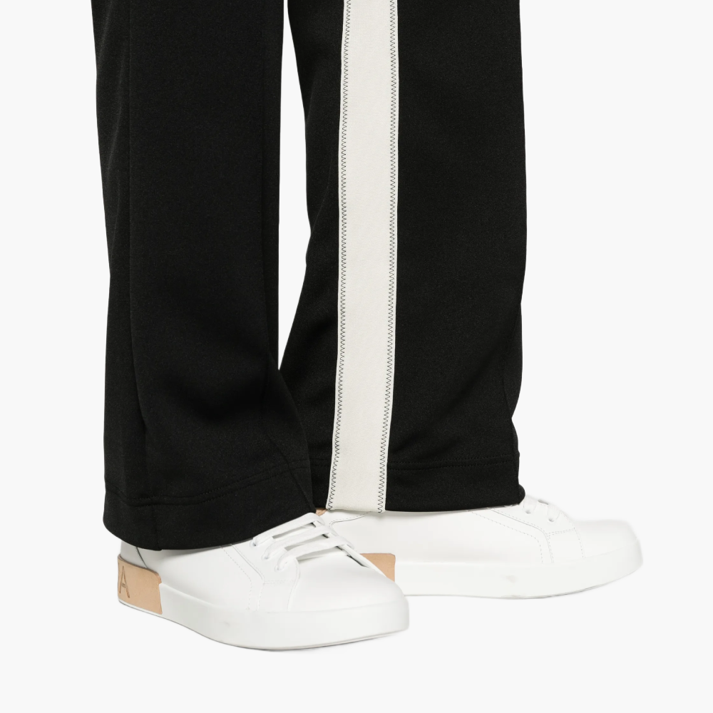 Track pants with contrasting panels