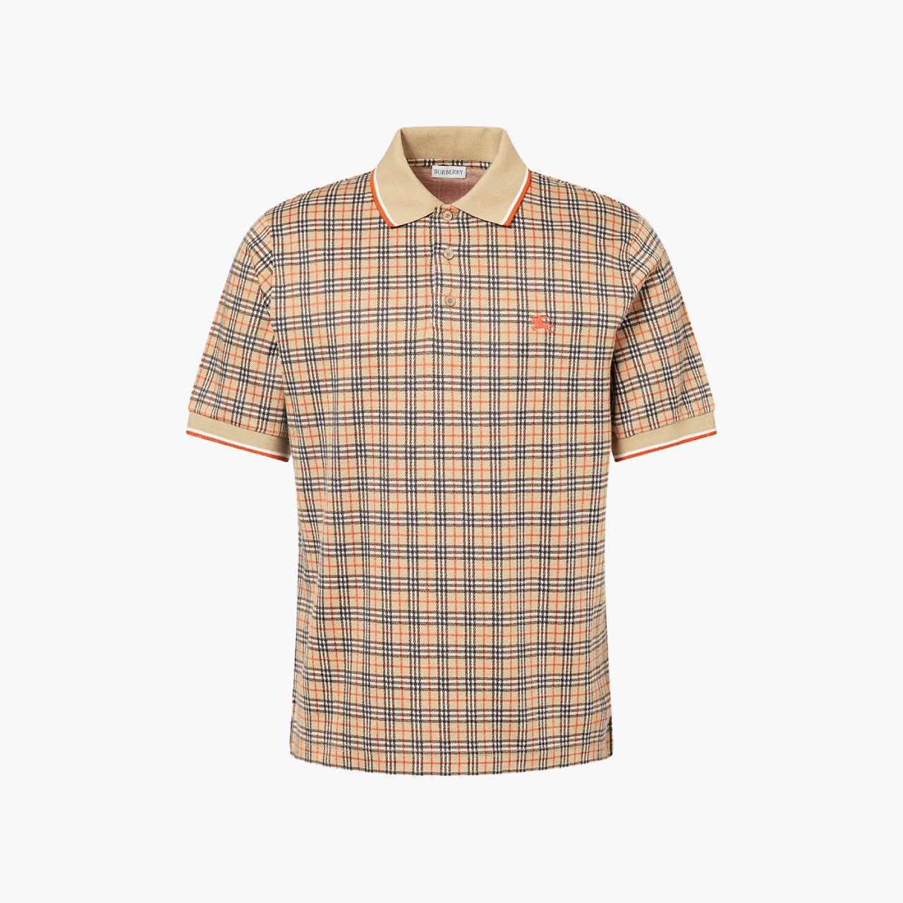 Polo maille jacquard Check