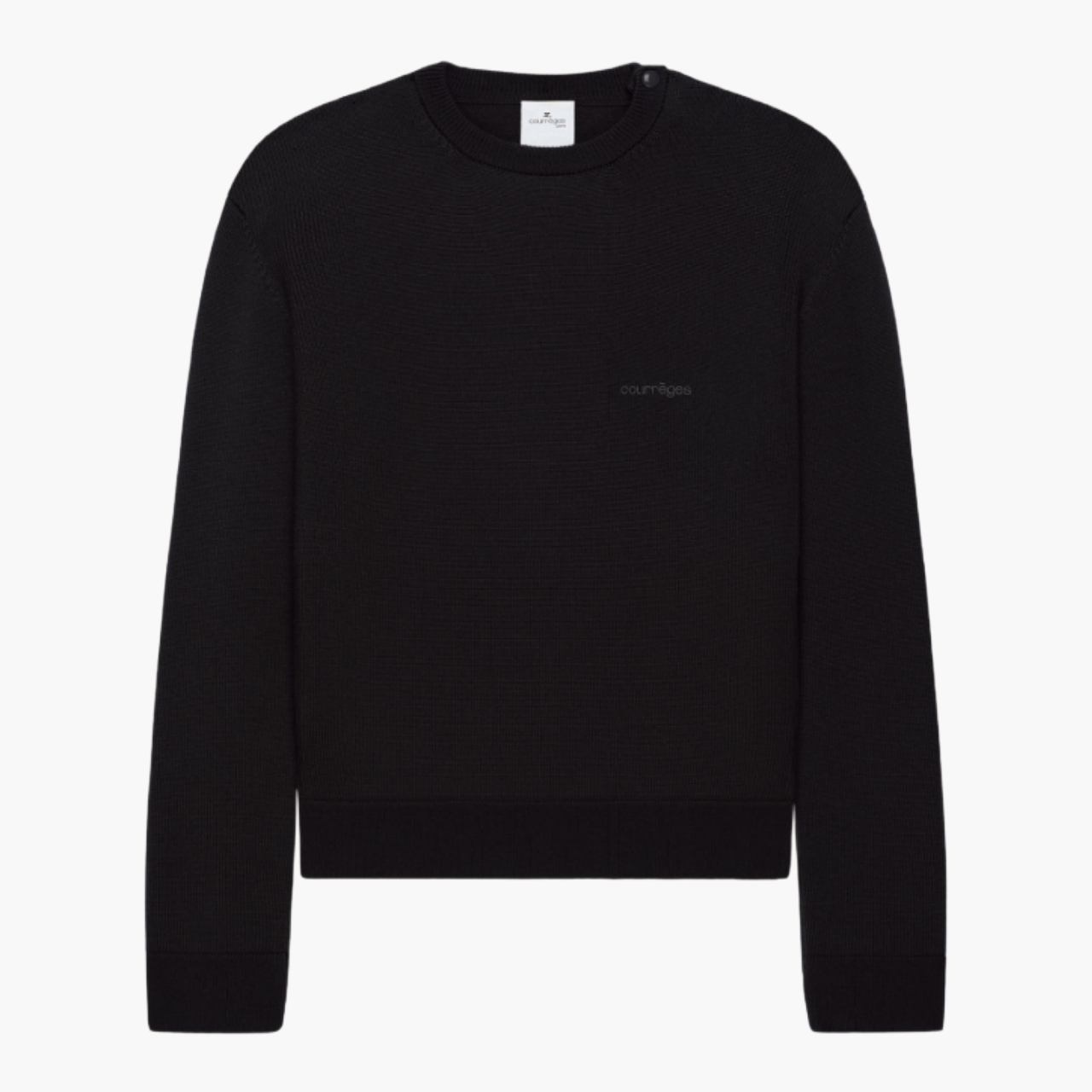 Pull Courrèges Brodé noir