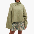 Ganni Mohair Sweater, Nile Green