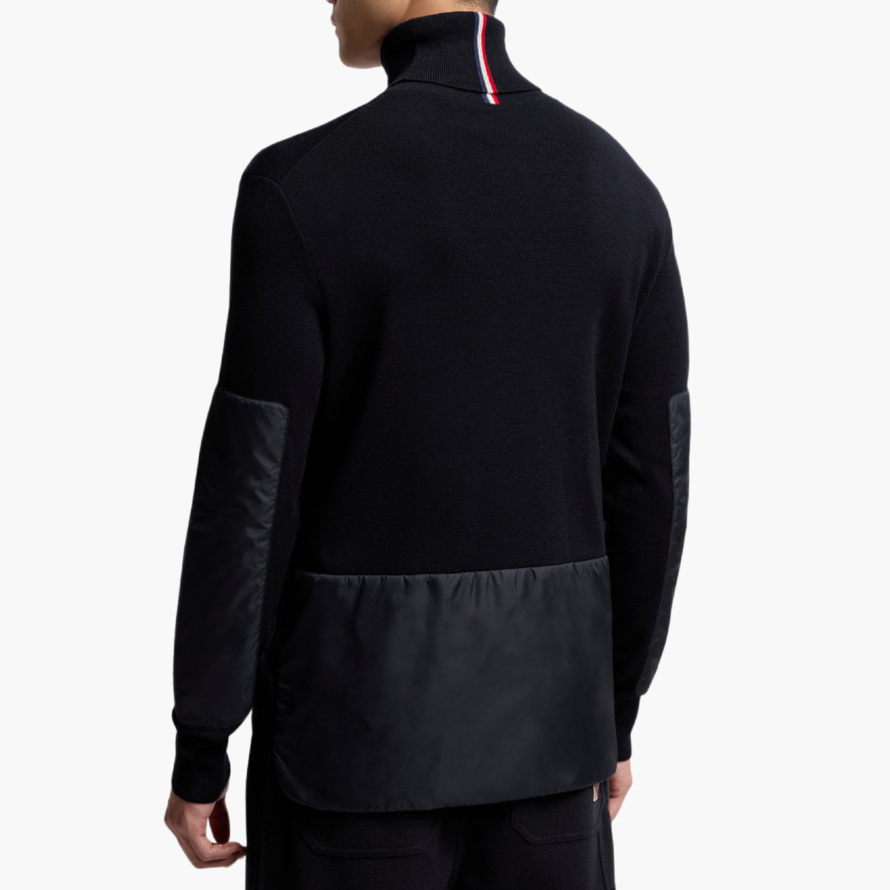 Pull Moncler col roulé bleu marine