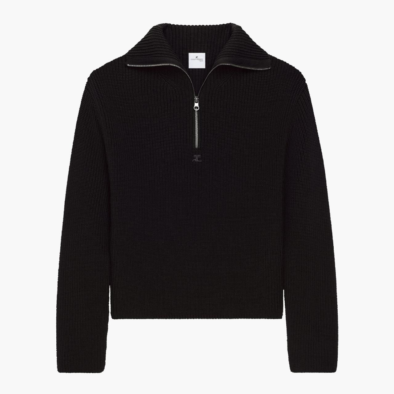 Pull Trucker Courrèges noir