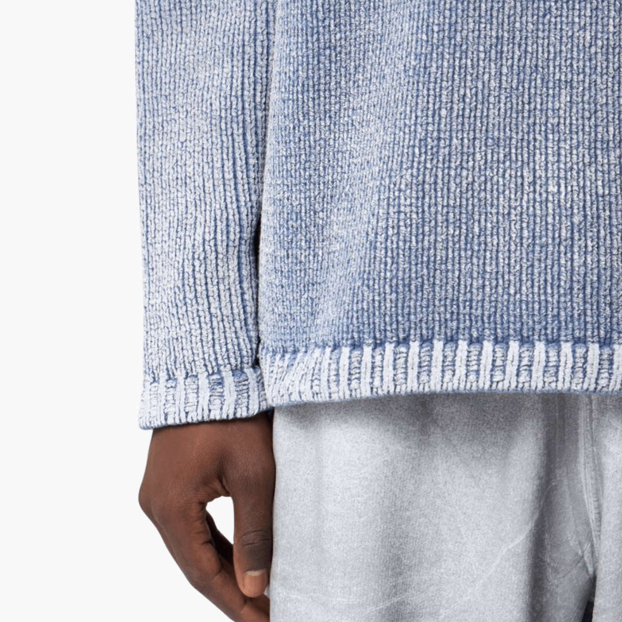 Pull chenille dégradé oversize