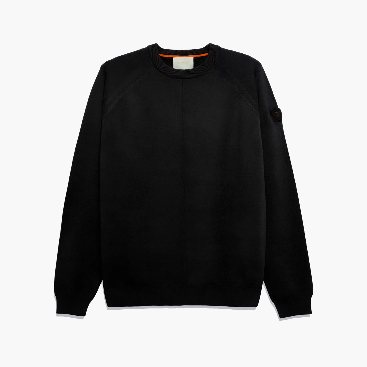Pull col rond maille oversize — Noir