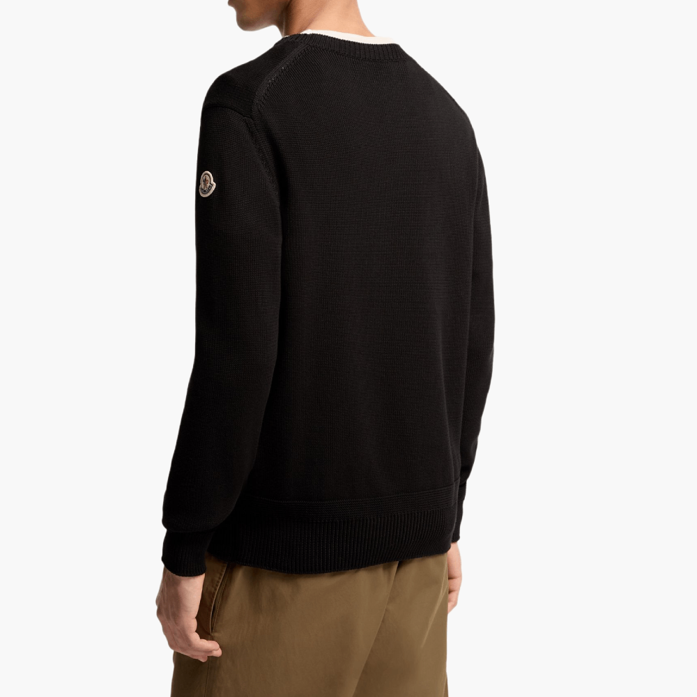 Pull coton empiècement logo