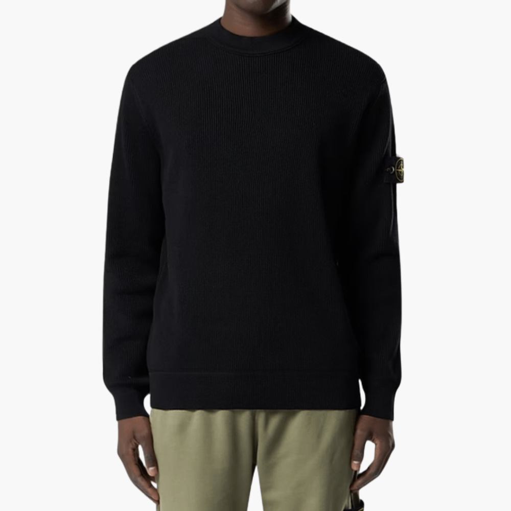 Pull ras-du-cou en coton côtelé