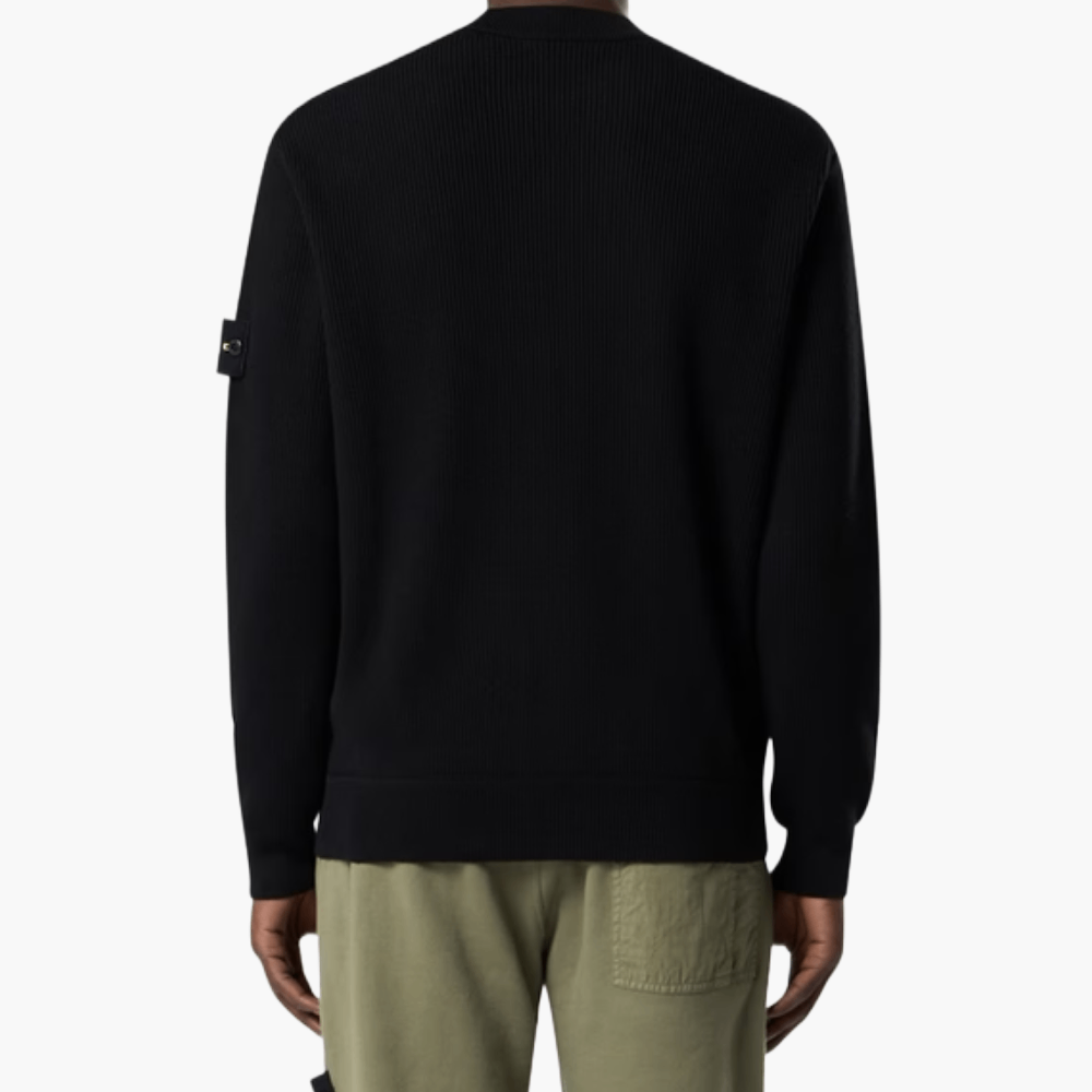 Pull ras-du-cou en coton côtelé