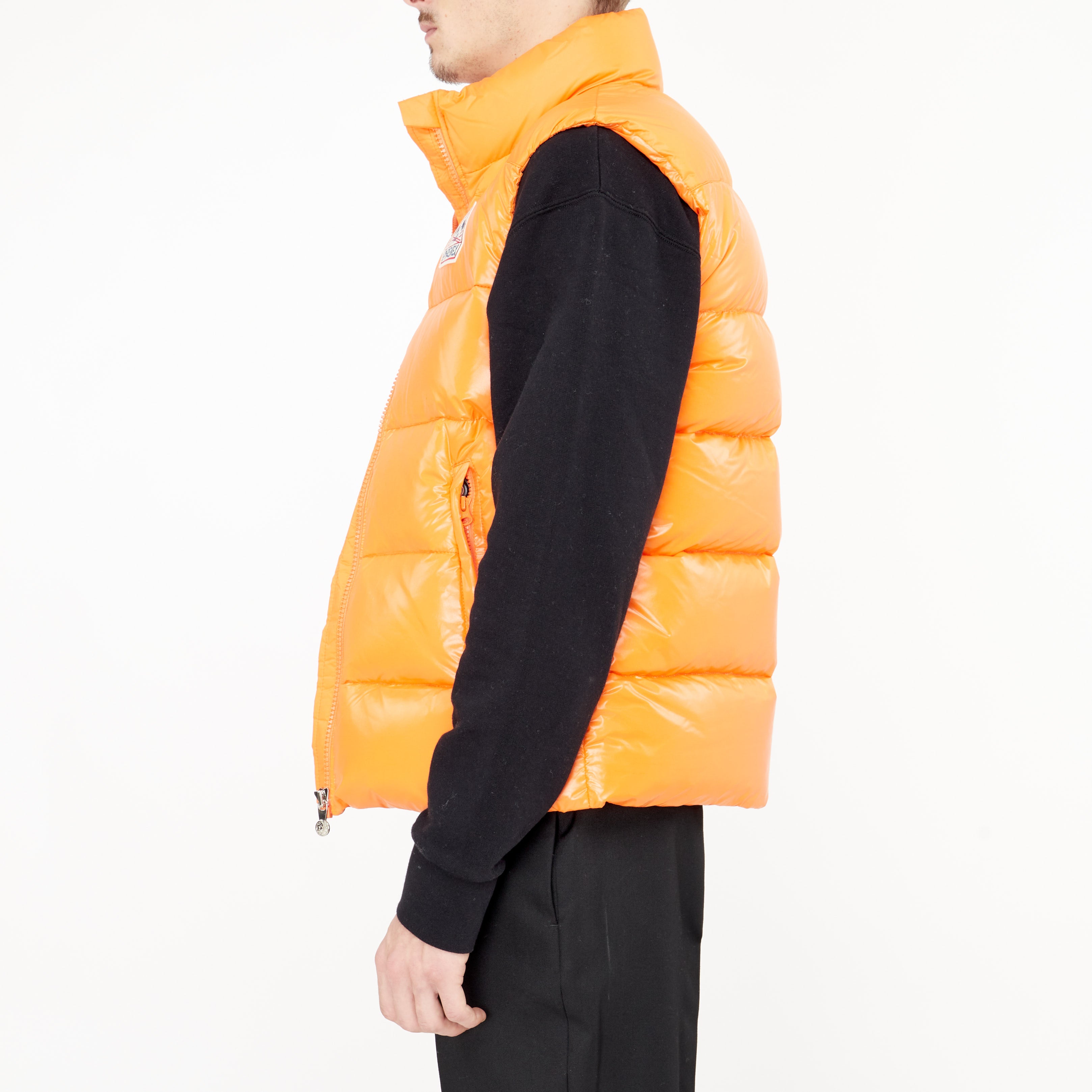 Pyrenex John Orange Sleeveless Puffer Jacket 