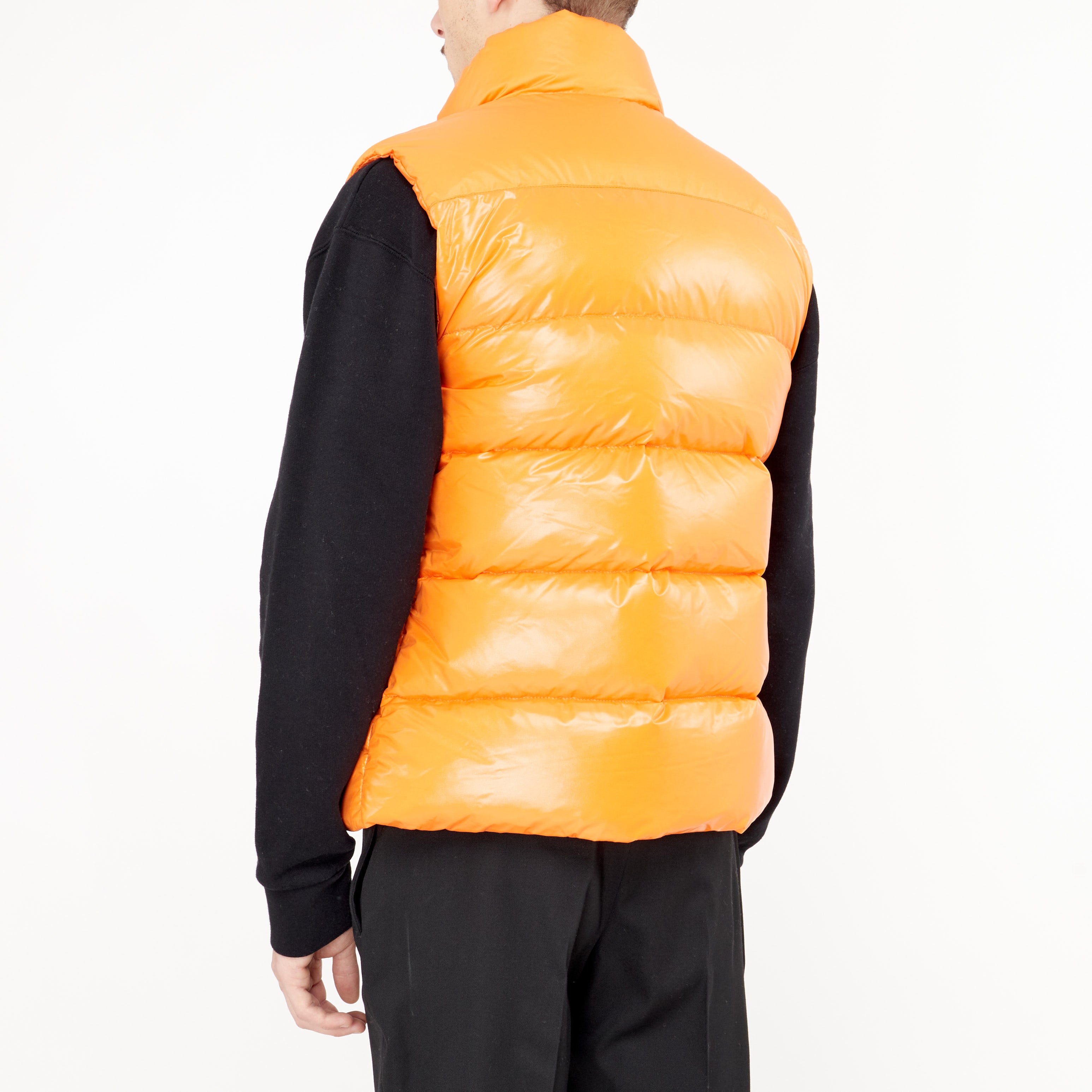 Pyrenex John Orange Sleeveless Puffer Jacket 