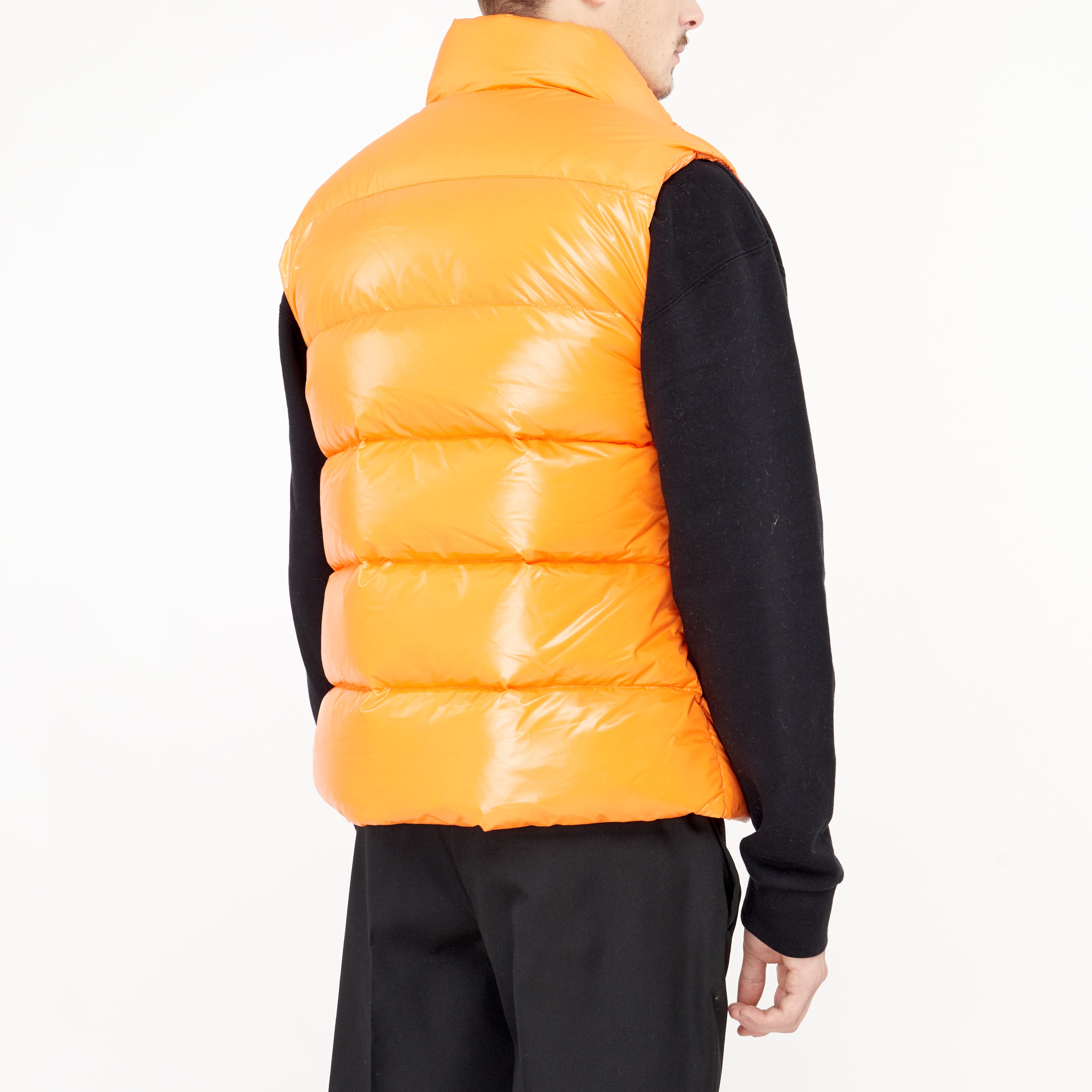 Pyrenex John Orange Sleeveless Puffer Jacket 