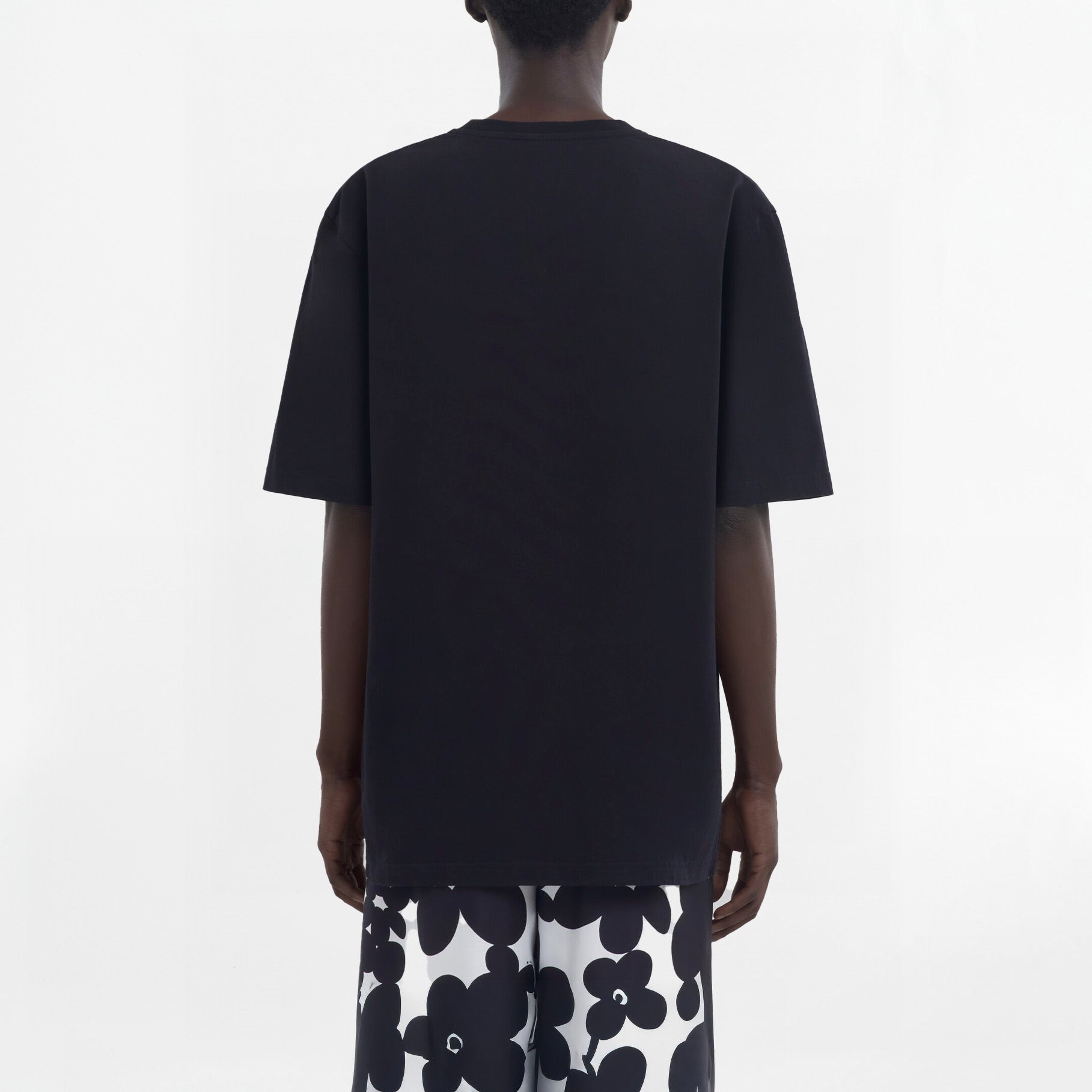 T-shirt Marni Organic Cotton Oversize Noir