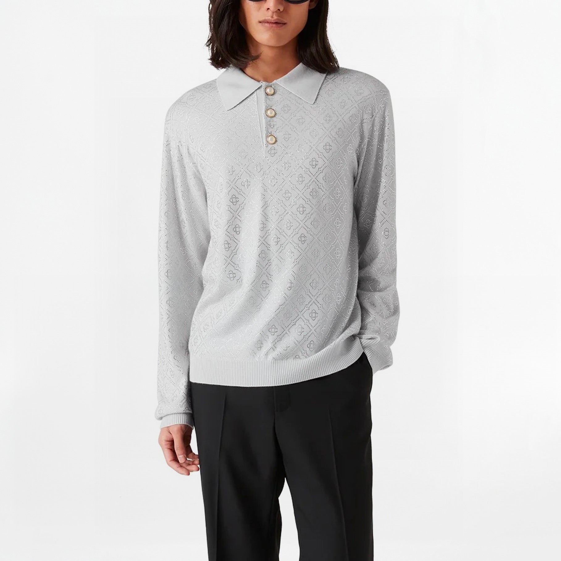 Polo Casablanca Crystal Monogram Gris
