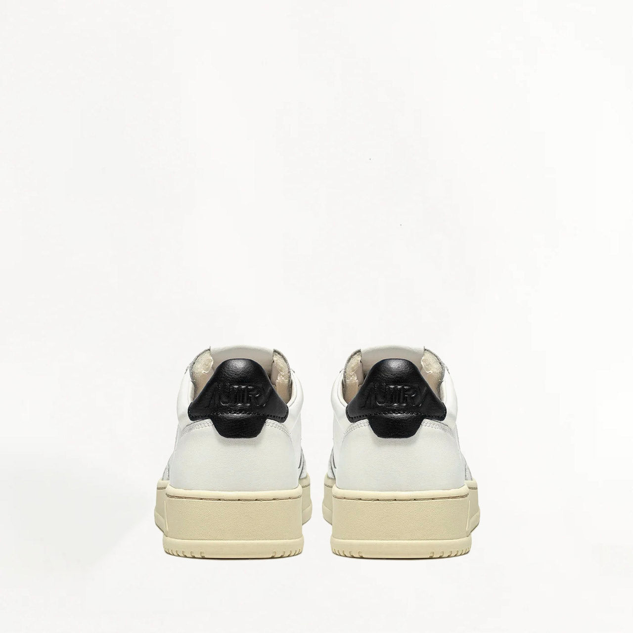 Sneakers Autry Medalist Cuir Blanc et Noir LL22