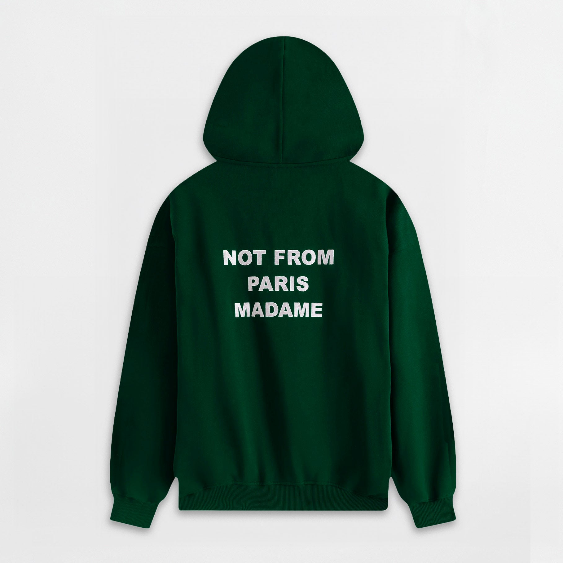 Le Hoodie Slogan Drôle de Monsieur Dark Green