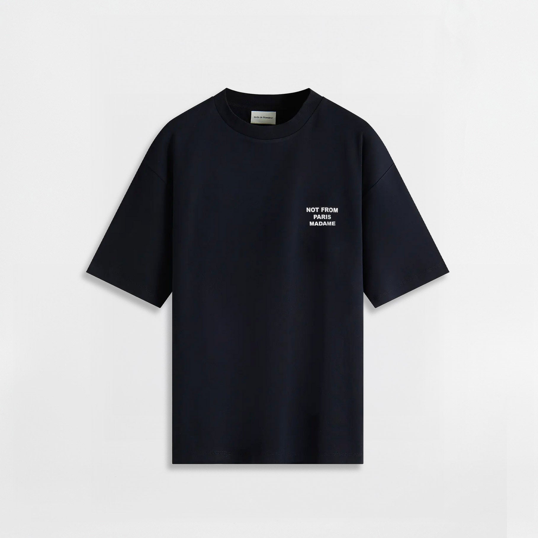 Le T-shirt Slogan Drôle De Monsieur Noir