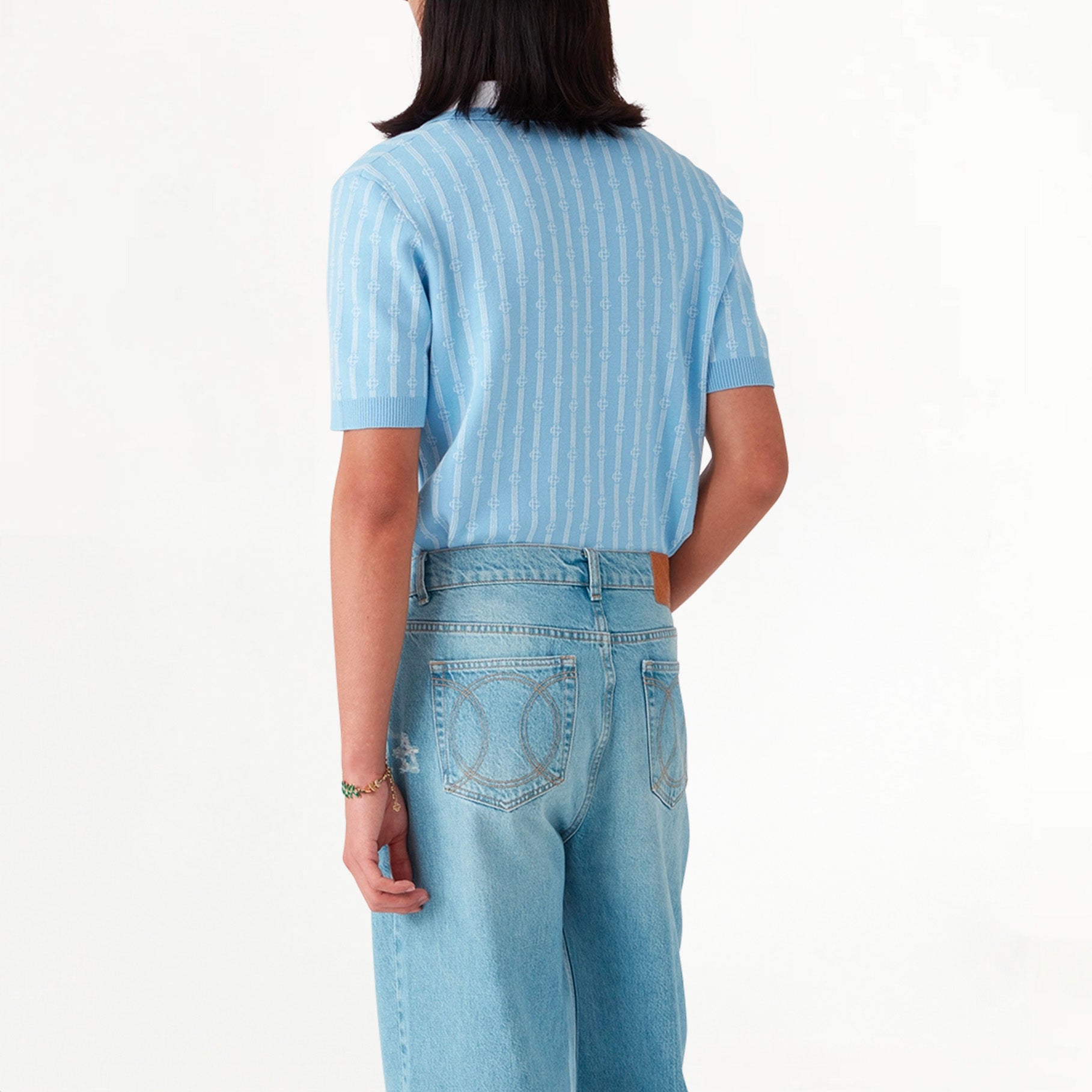 Polo Casablanca Monogram Bleu Ciel