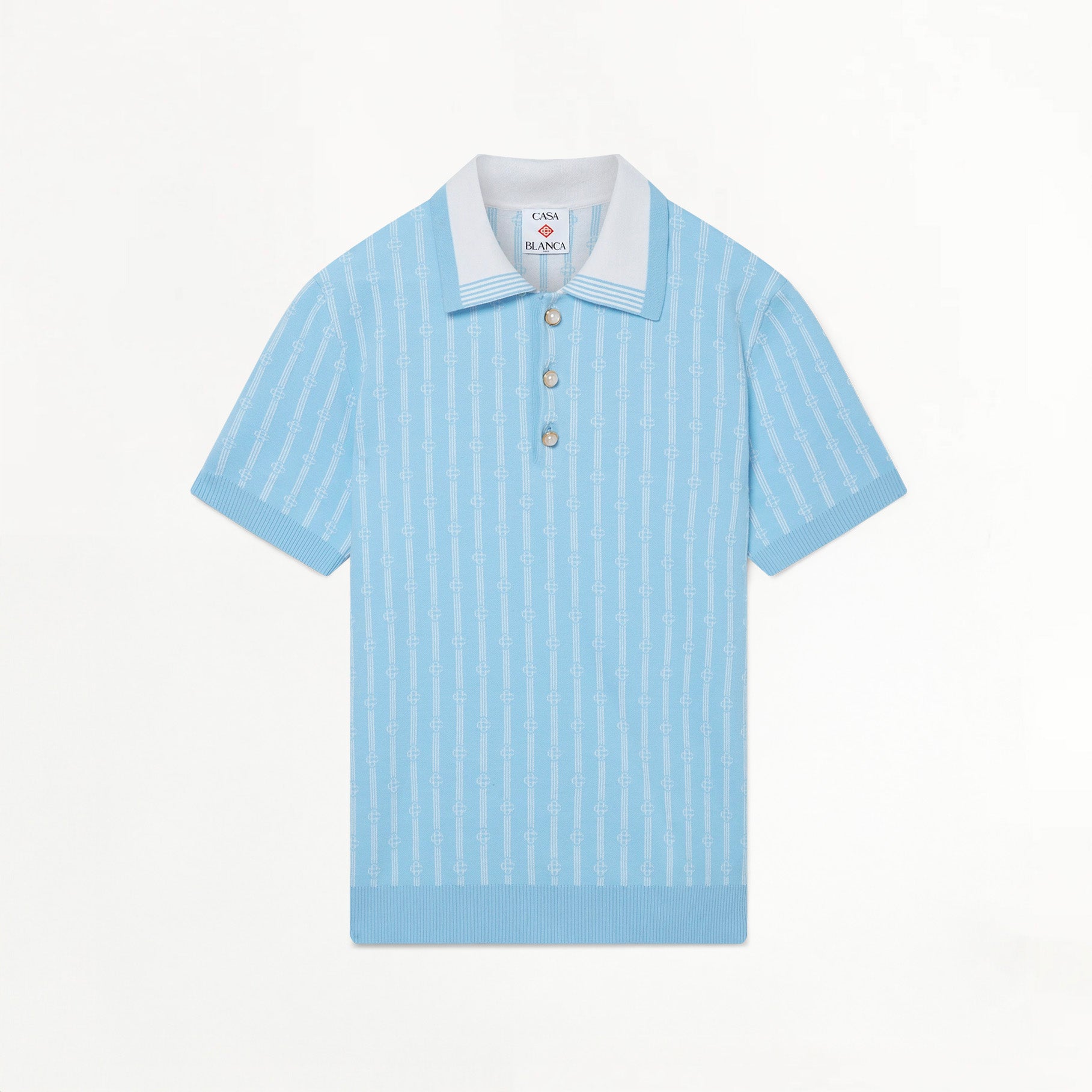 Polo Casablanca Monogram Bleu Ciel