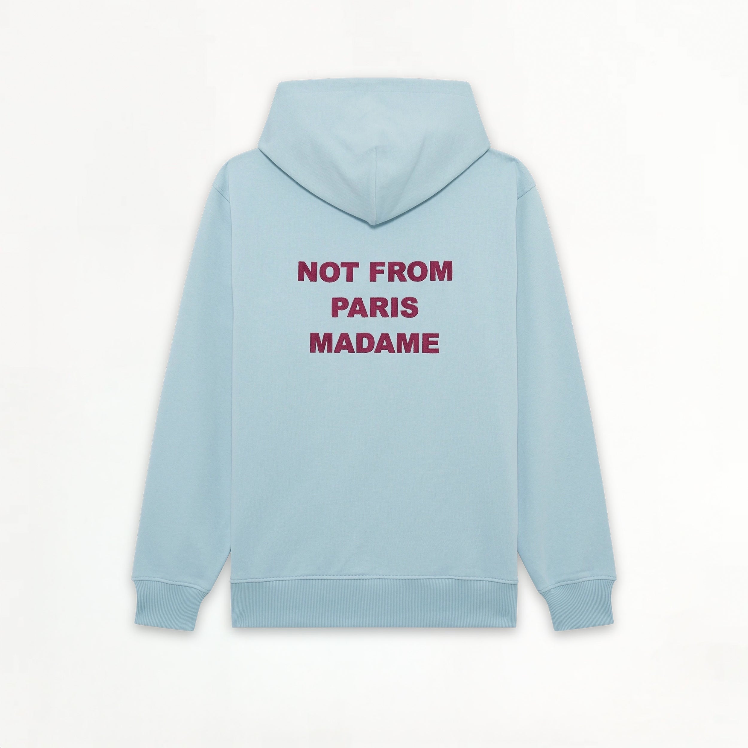 Hoodie Drôle de Monsieur Not From Paris Madame Light Blue