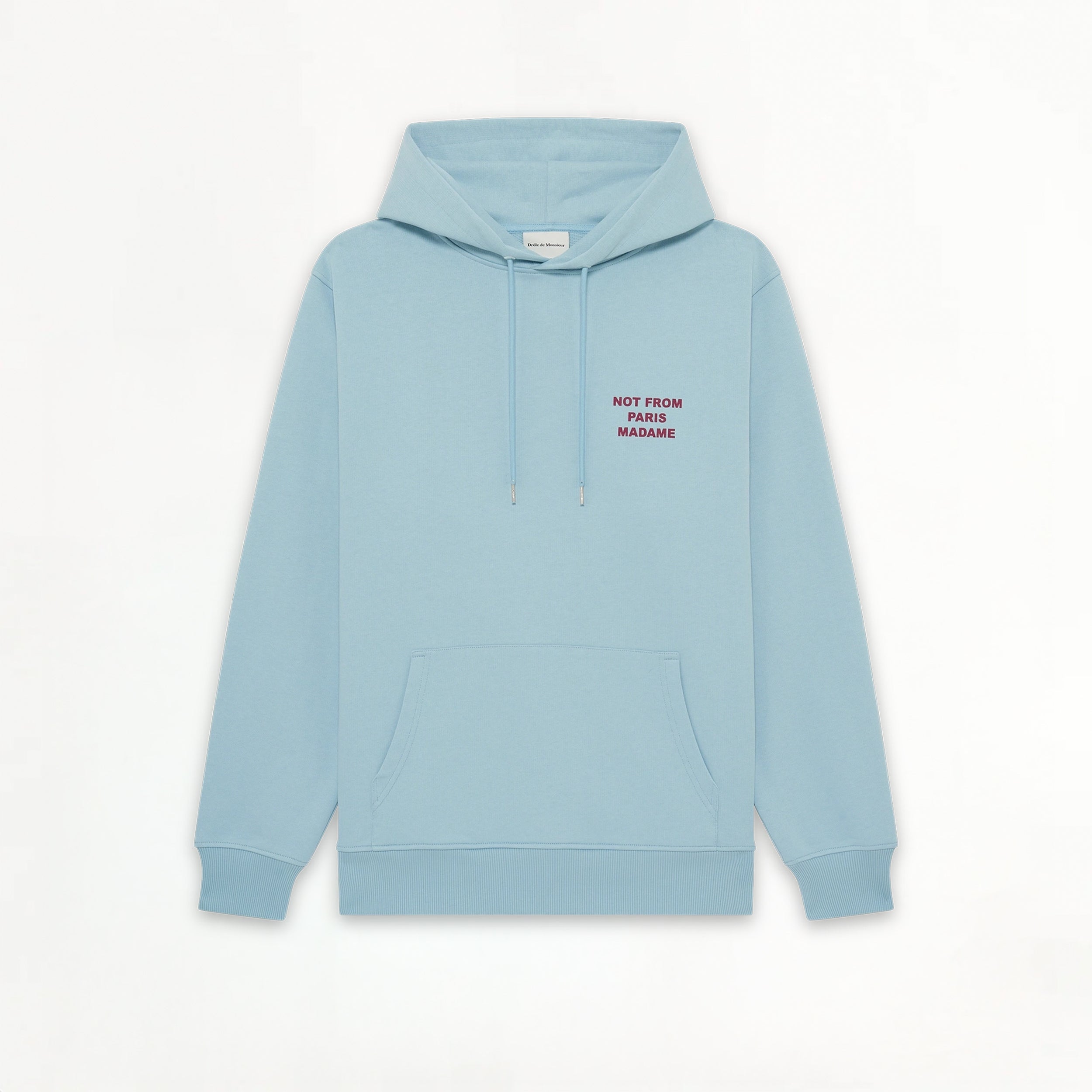 Hoodie Drôle de Monsieur Not From Paris Madame Light Blue