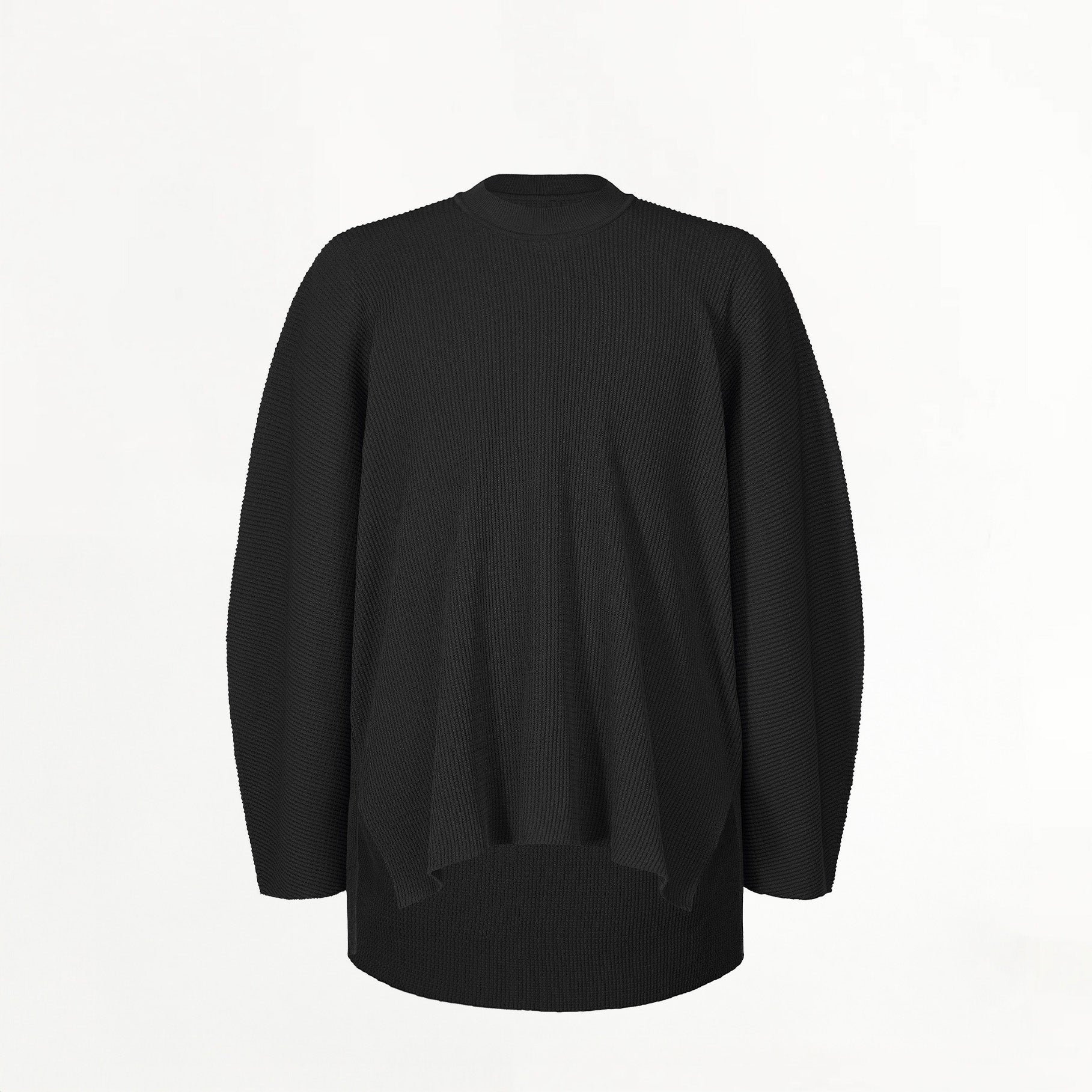 Pull Homme Plissé Issey Miyake Tight Twist Cotton Noir